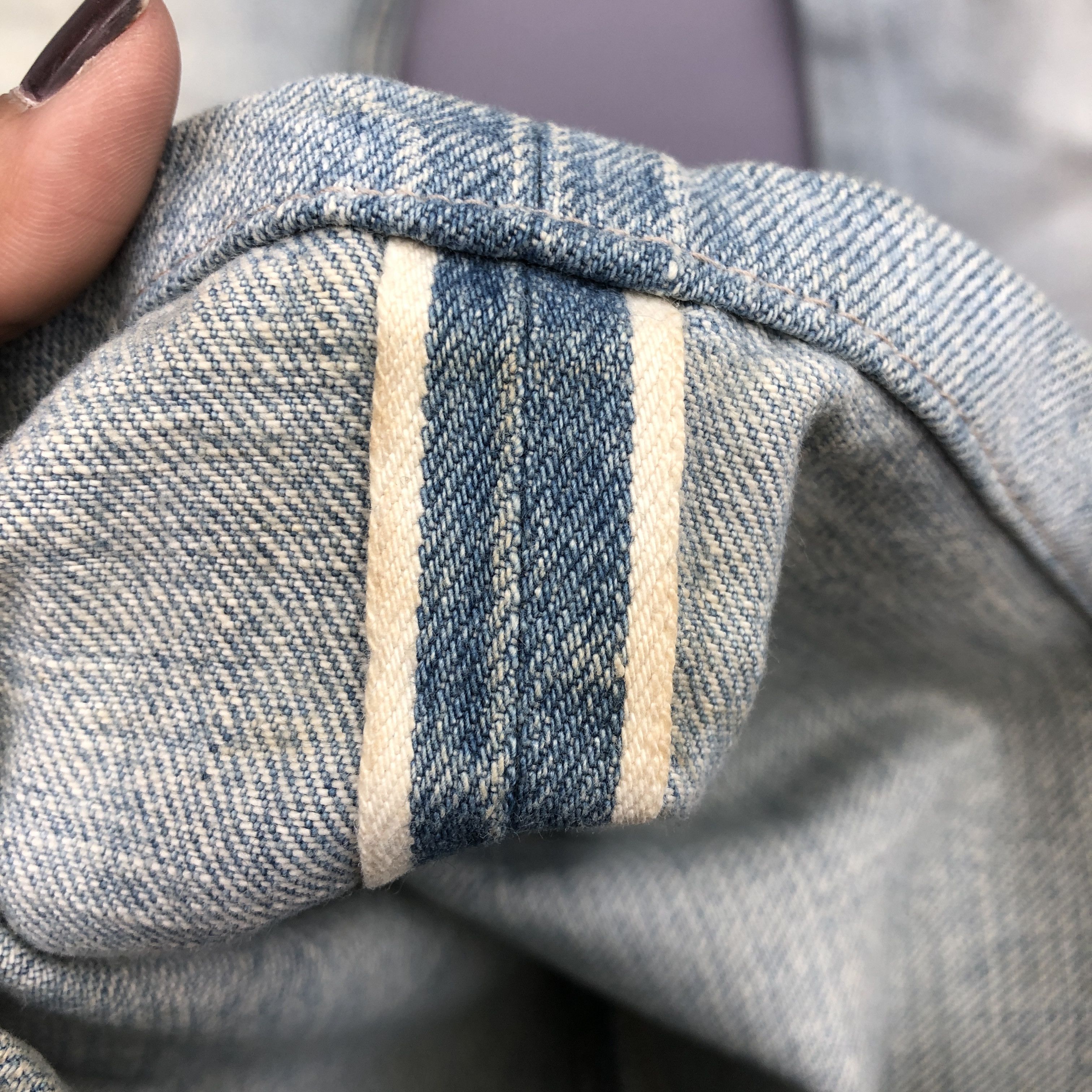 Wrangler Vintage 90s Wrangler Selvedge Flare Jeans Faded Denim Size US 32 / EU 48 - 7 Thumbnail