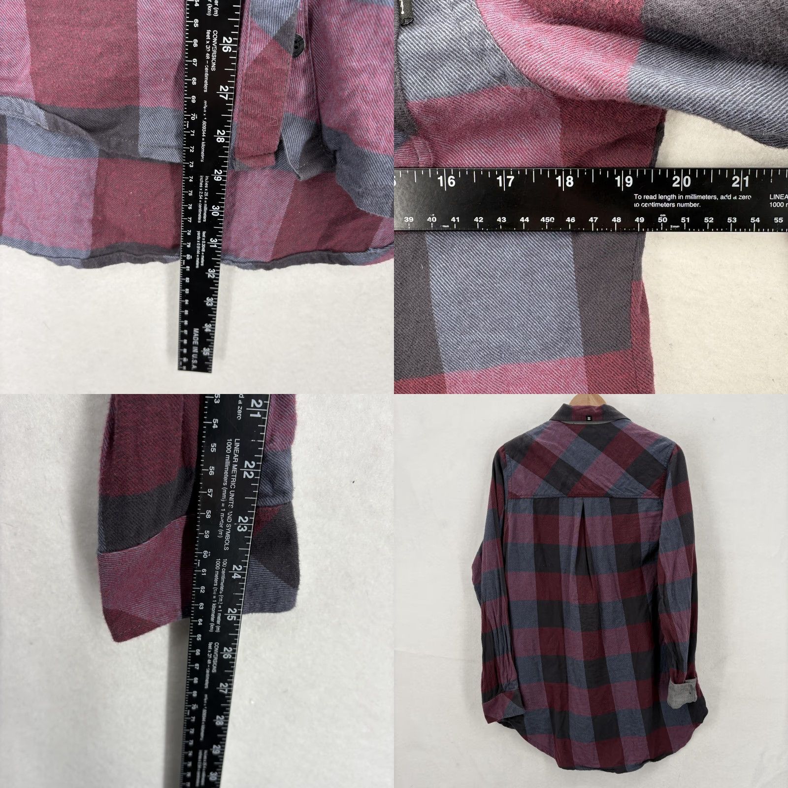 Vintage VINTAGE Jetty Shirt Mens Large Red Gray Plaid Flannel Button Front Long Sleeve Cotton Size US L / EU 52-54 / 3 - 8 Thumbnail
