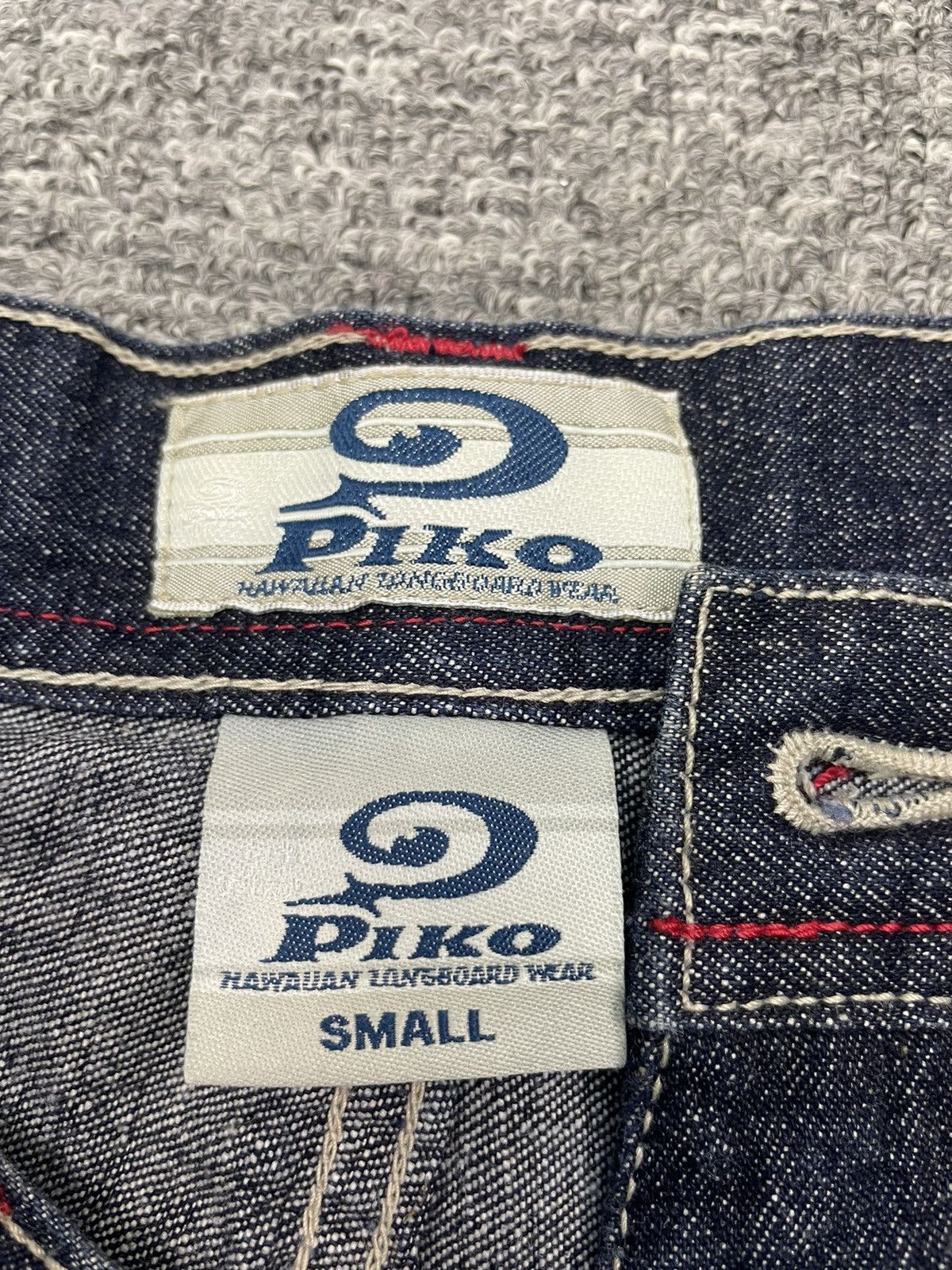 JNCO Hawaii Piko Cargo Jeans Baggy Double Knee Vintage Y2K Size US 28 / EU 44 - 8 Thumbnail