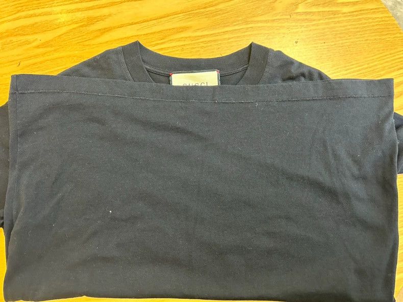 Gucci GucciBlack logo letter embroidery cotton round-neck short-s Size US S / EU 44-46 / 1 - 4 Thumbnail
