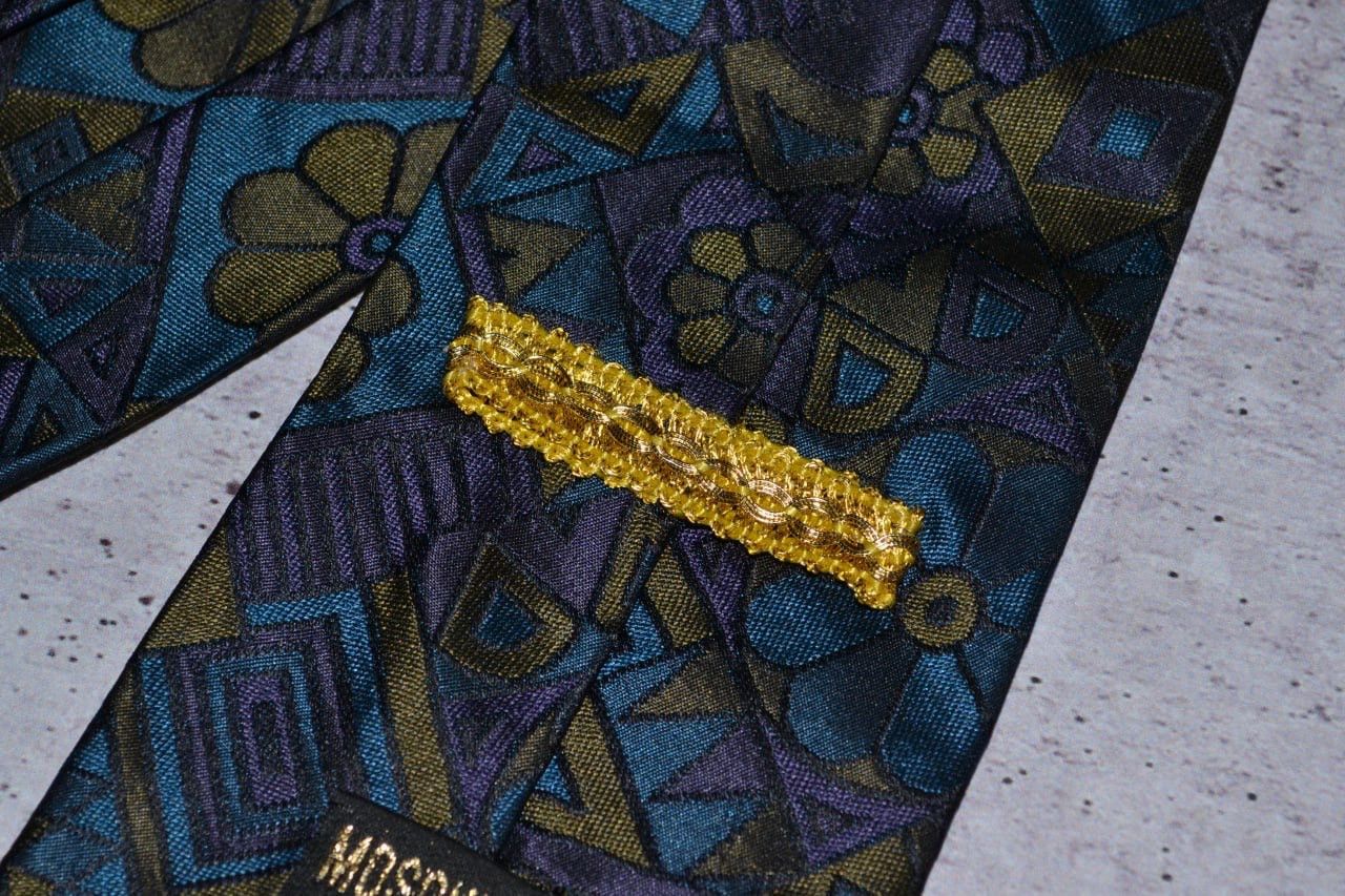 Moschino × Vintage Vintage Moschino Tie Silk Size ONE SIZE - 7 Thumbnail