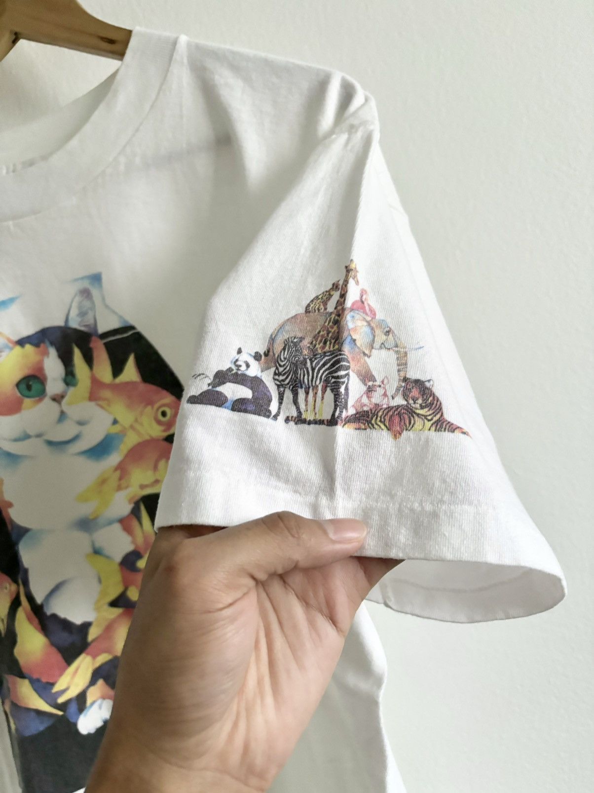 Vintage Vintage Cat Life In A Goldfish Bowl 90s Shirt Size US L / EU 52-54 / 3 - 3 Thumbnail