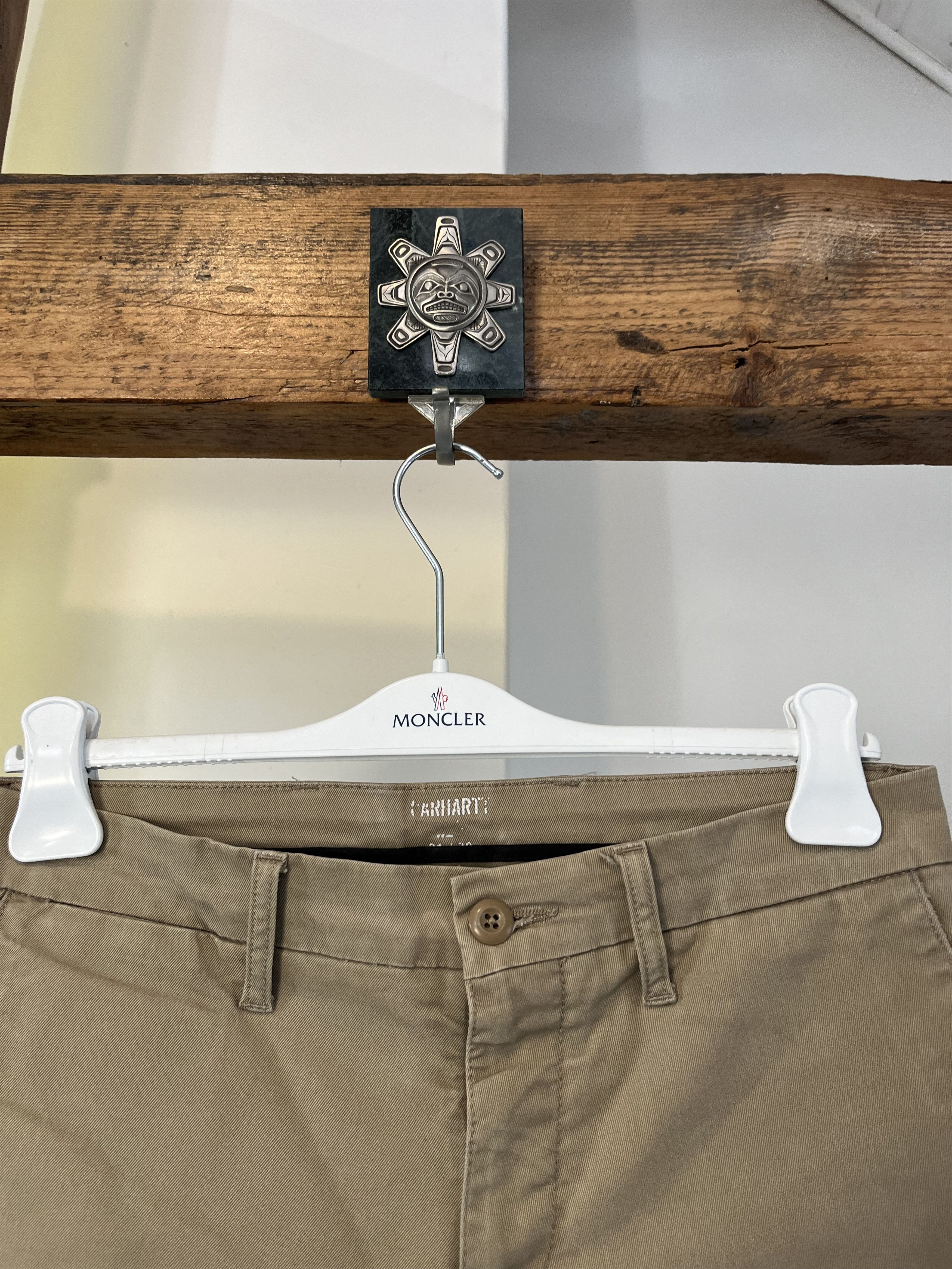 Carhartt × Carhartt Wip Carhartt Beige SID Pant 31x30 Size US 31 - 3 Thumbnail