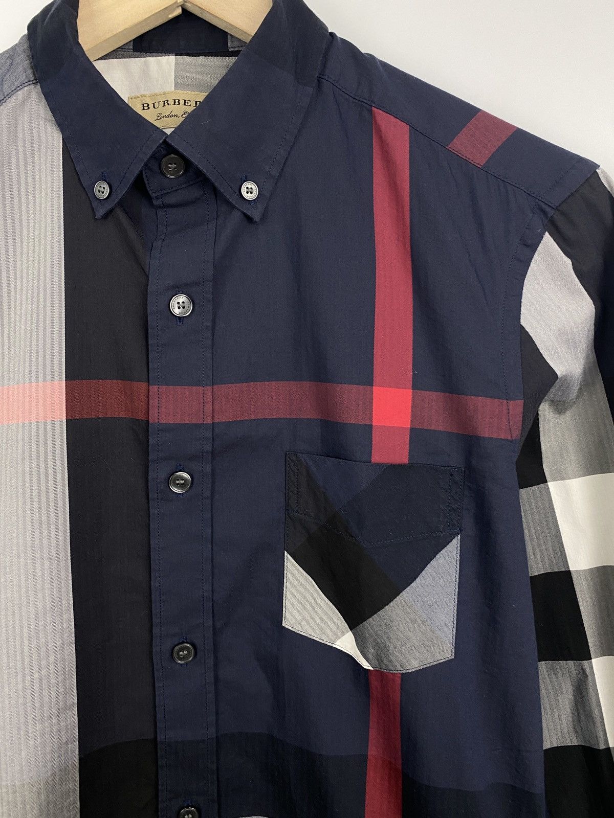 Burberry 🏴󠁧󠁢󠁥󠁮󠁧󠁿 Burberry London England Shirt Rare Retro Hype Size US S / EU 44-46 / 1 - 4 Thumbnail