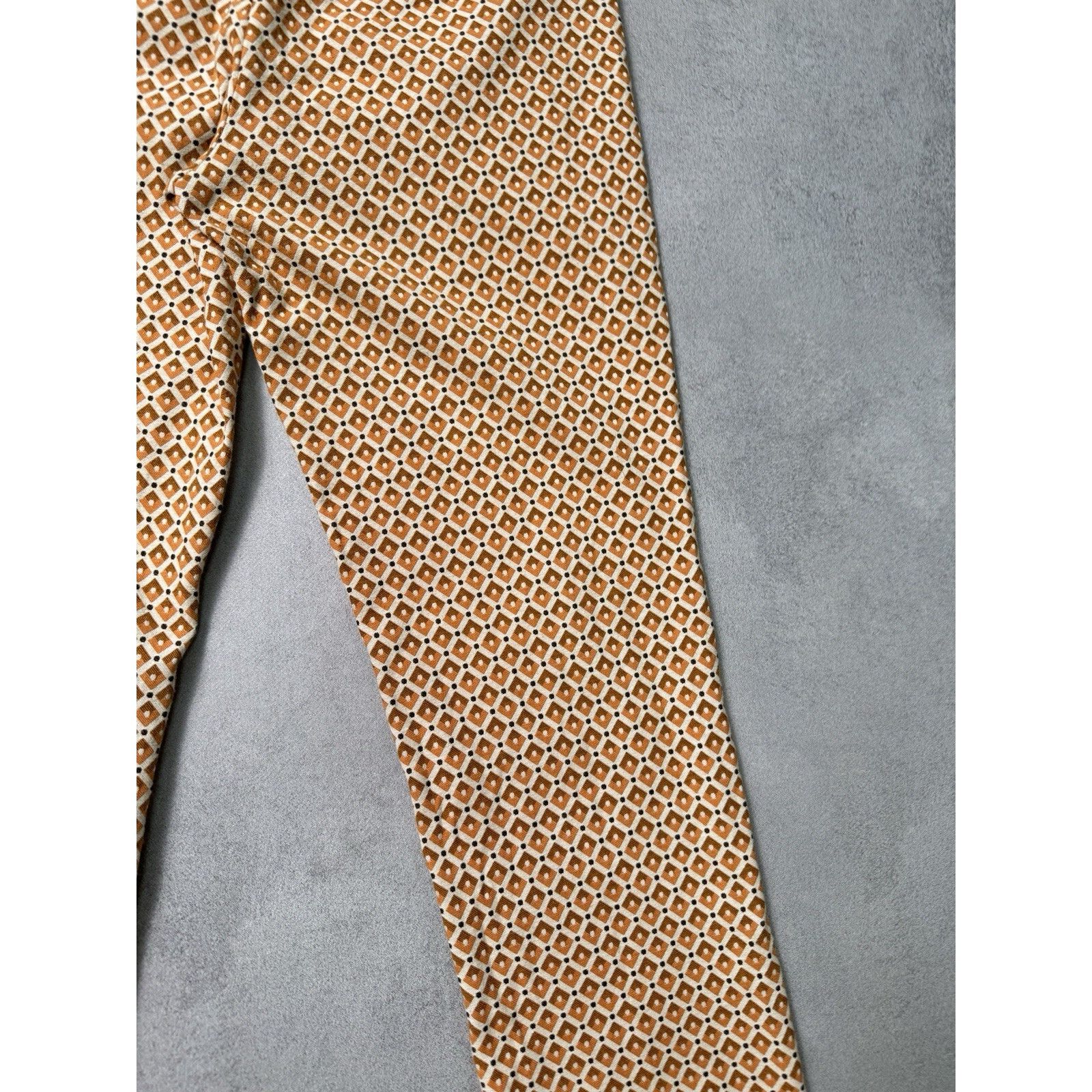 Weekend Max Mara WEEKEND MAX MARA Orange Patterned Papaya Trousers Size 26" / US 2 / IT 38 - 17 Thumbnail