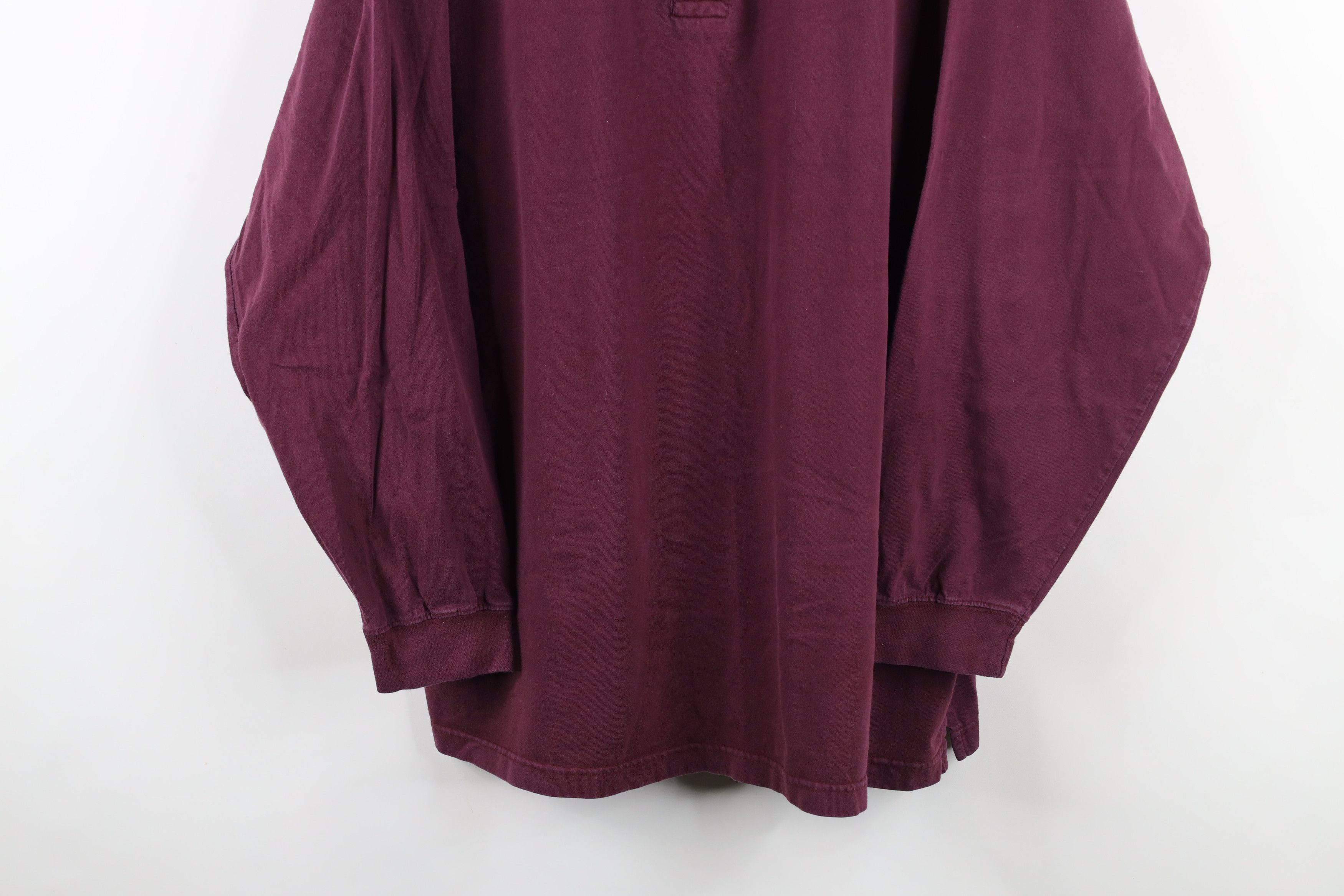 Vintage Vintage 90s Streetwear Long Sleeve Henley T-Shirt Purple Size US XL / EU 56 / 4 - 3 Thumbnail