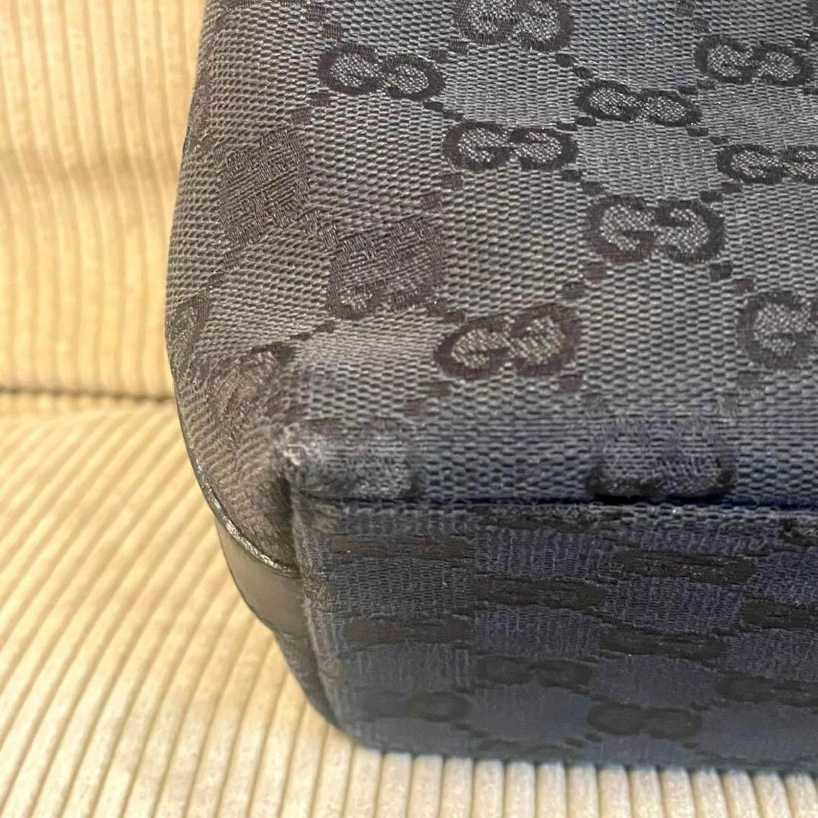 Gucci Gucci - Black Monogram Canvas Shoulder Bag Size ONE SIZE - 8 Thumbnail