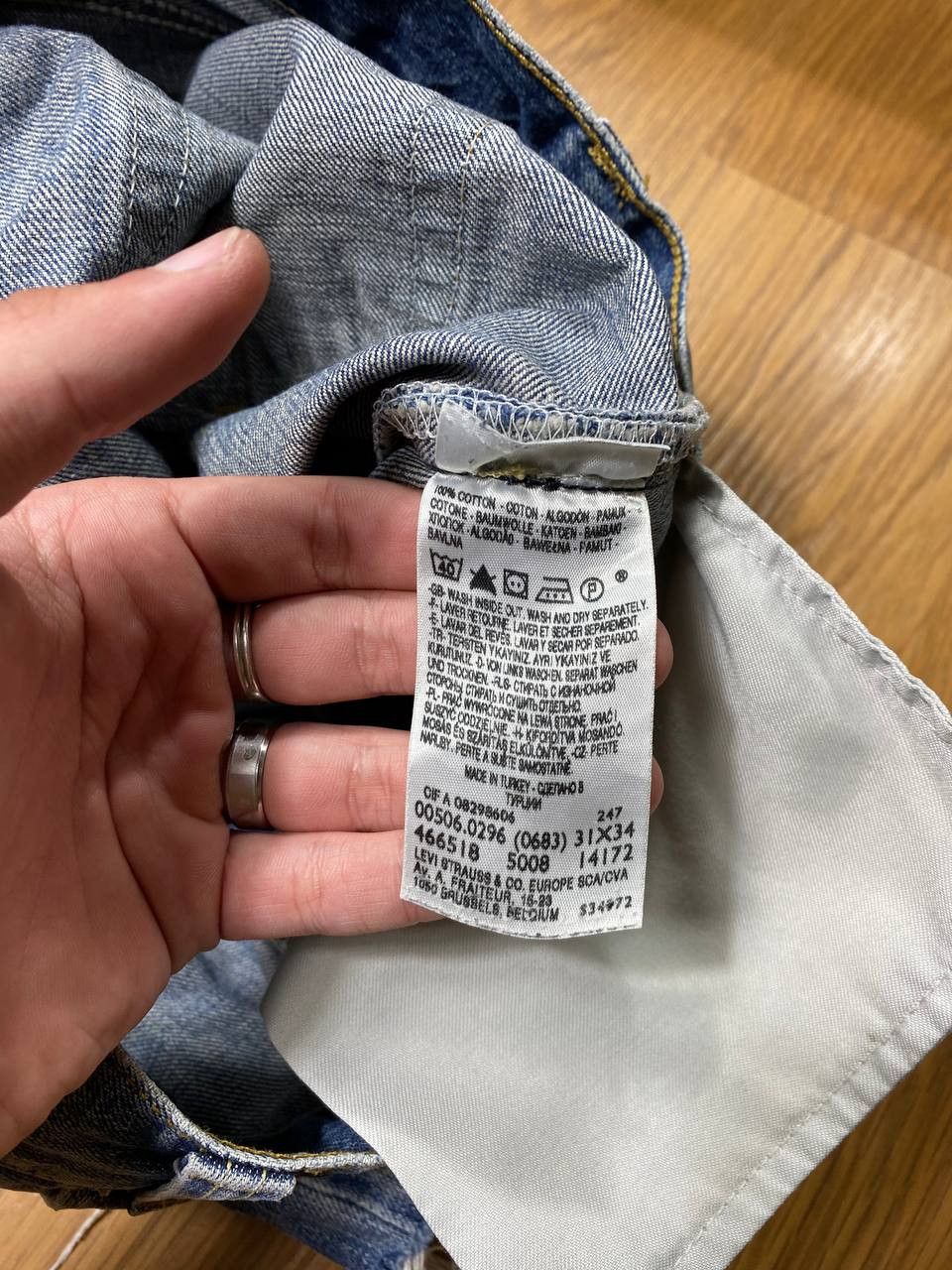 Japanese Brand × Levi's Gothicana Y2K Bondage Gothic Multipocket Cargo Shorts Size US 31 - 4 Thumbnail
