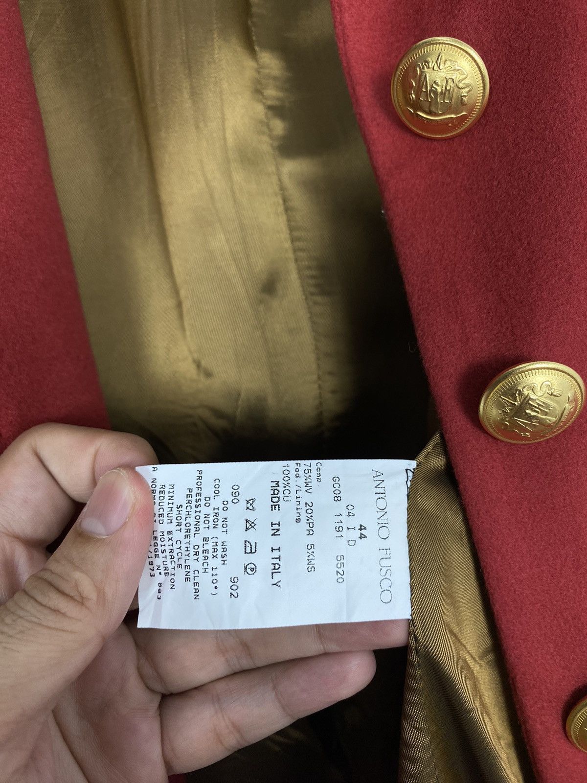Other Rare‼️ Antonio Fusco Milano Wool Coat Made in Italy Size M / US 6-8 / IT 42-44 - 6 Thumbnail