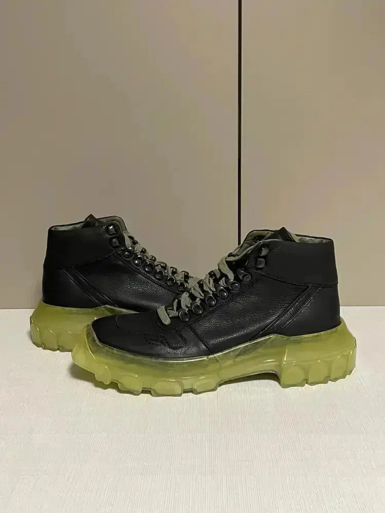 Rick Owens Sz 43.5 Rick Owens Leather Heavy Bottom Boots Size US 10.5 / EU 43-44 - 1 Thumbnail