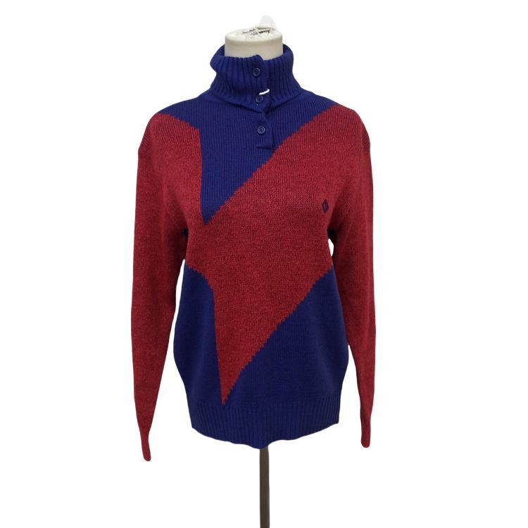 Dior Christian Dior Colorblock Turtleneck Sweater Size M Size US M / EU 48-50 / 2 - 1 Thumbnail