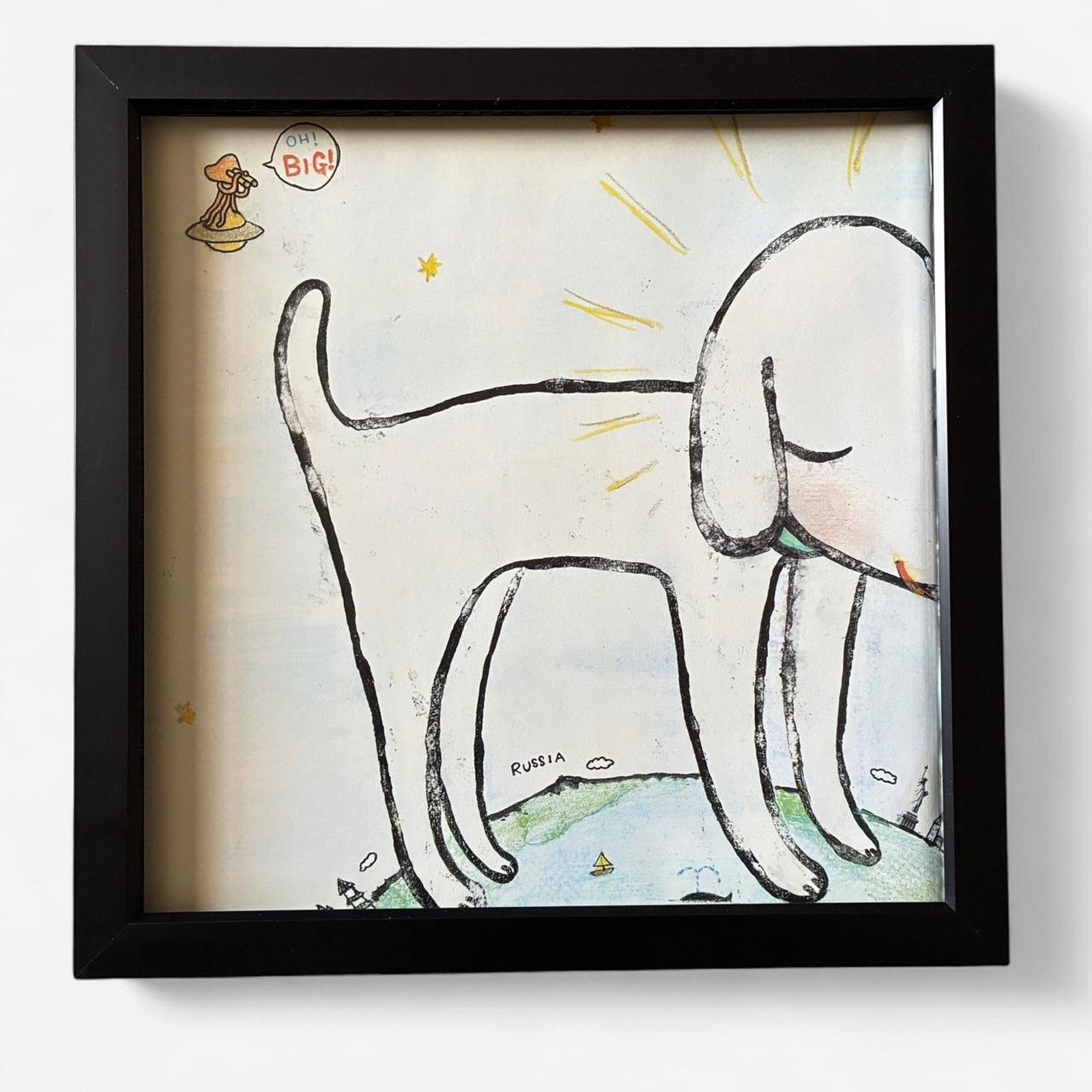 Japanese Brand × Vintage Nara Yoshimoto Nara art prints 9x9 Japanese artist/artwork Size ONE SIZE - 1 Thumbnail