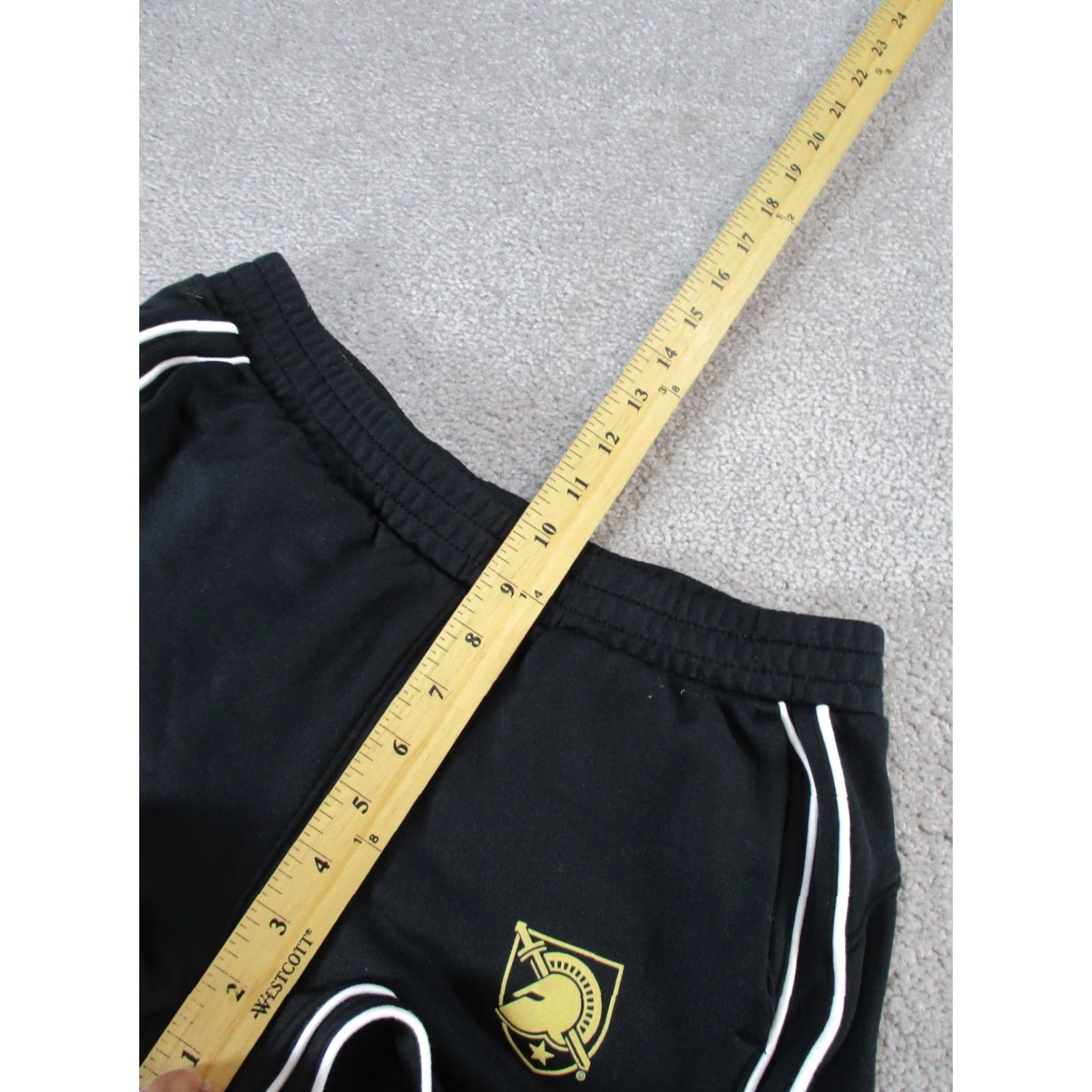 Under Armour VINTAGE Under Armour Athletic Shorts Womens Small Black White Trim Army Black Knights Activewear Running & Training 90s Mens Size 28" / US 6 / IT 42 - 5 Thumbnail