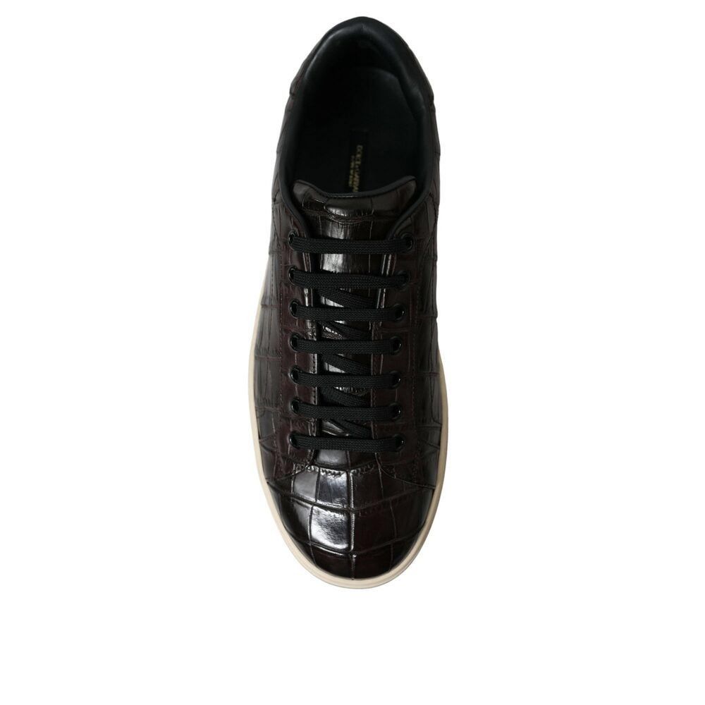 Dolce & Gabbana Dolce & Gabbana Elegant Exotic Leather Low-Top Sneakers Size US 6 / EU 39 - 8 Thumbnail