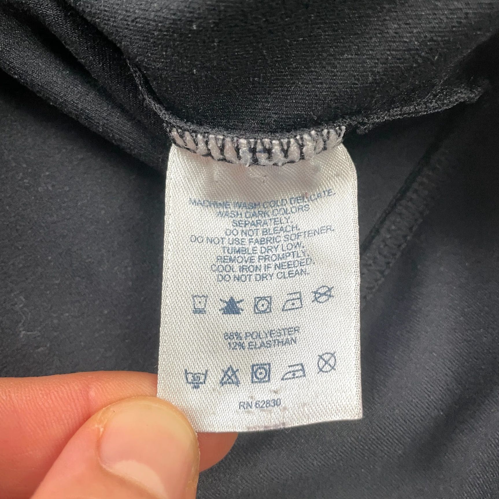 Lands' End Lands' End Full Zip Active Jacket Womens Small Black Compression Mock Neck Gym Size S / US 4 / IT 40 - 5 Thumbnail