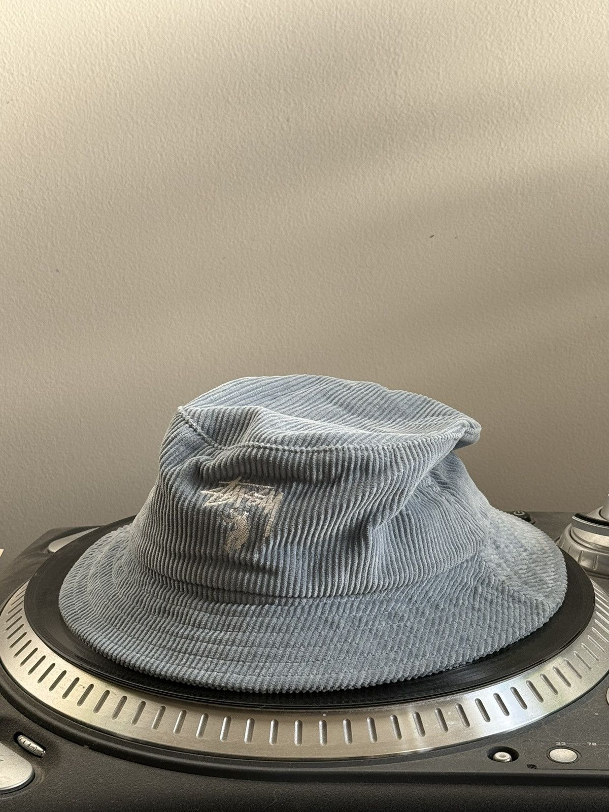 Stussy Stussy x Union steel blue corduroy bucket hat USA XL | Grailed