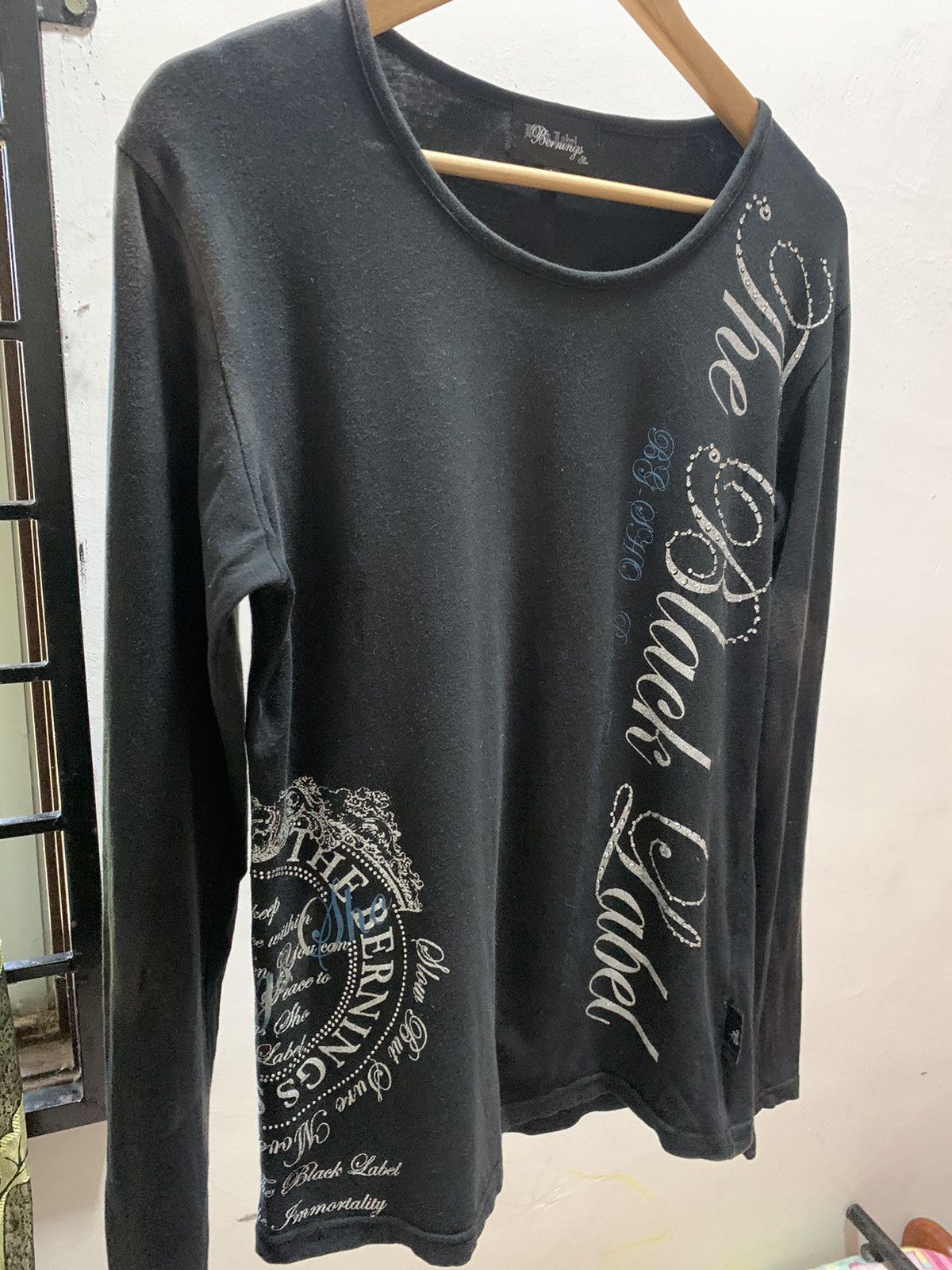 Hysteric Glamour Japanese Brand Bernings The Black Label poem Faded Size US L / EU 52-54 / 3 - 2 Thumbnail