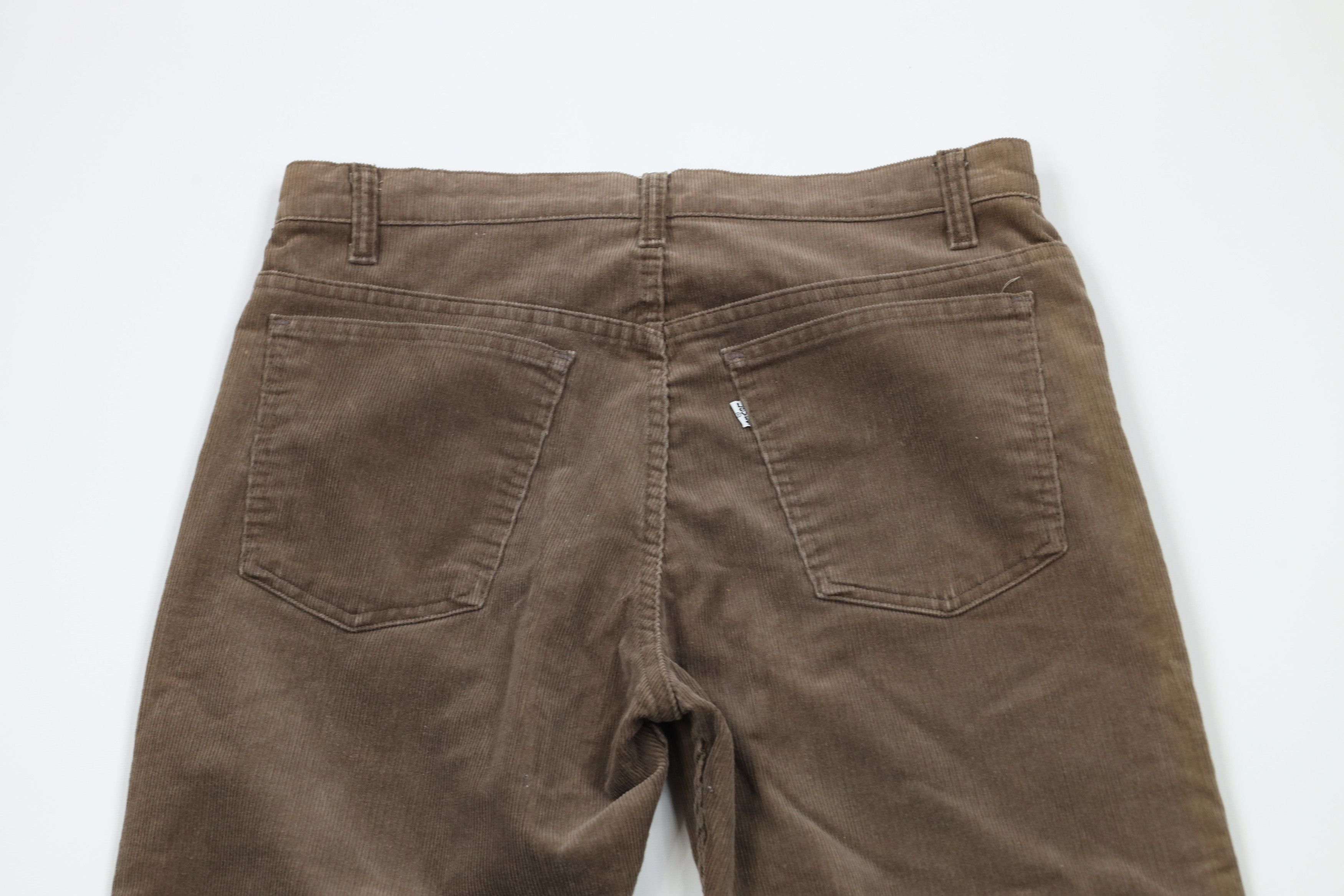 Levi's × Vintage Vintage 70s 80s Levis Leg Corduroy Chino Pants Brown USA Size US 32 / EU 48 - 11 Thumbnail