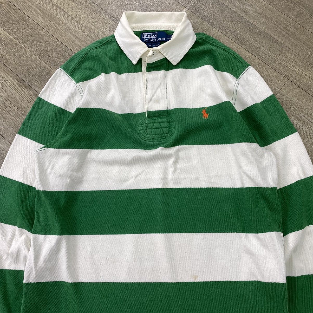 Polo Ralph Lauren Vintage Polo Ralph Lauren Rugby Shirt Striped Size US M / EU 48-50 / 2 - 2 Thumbnail