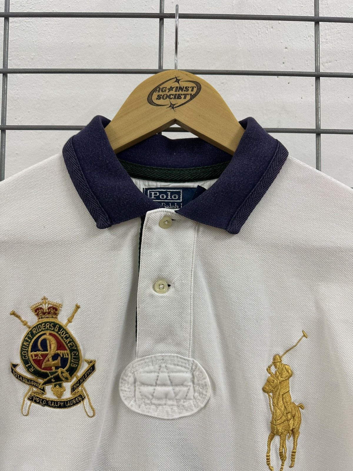 Polo Ralph Lauren Rare Vintage Polo Ralph Lauren Big Logo Number 2 Polo Shirt Size US M / EU 48-50 / 2 - 7 Thumbnail
