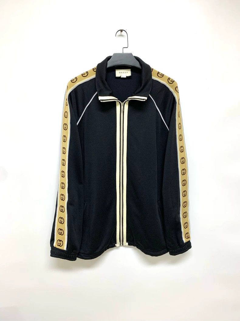 Gucci Gucci Size XXXL Black string logo jacket 2501-Nextarrow Size US XXL / EU 58 / 5 - 1 Thumbnail