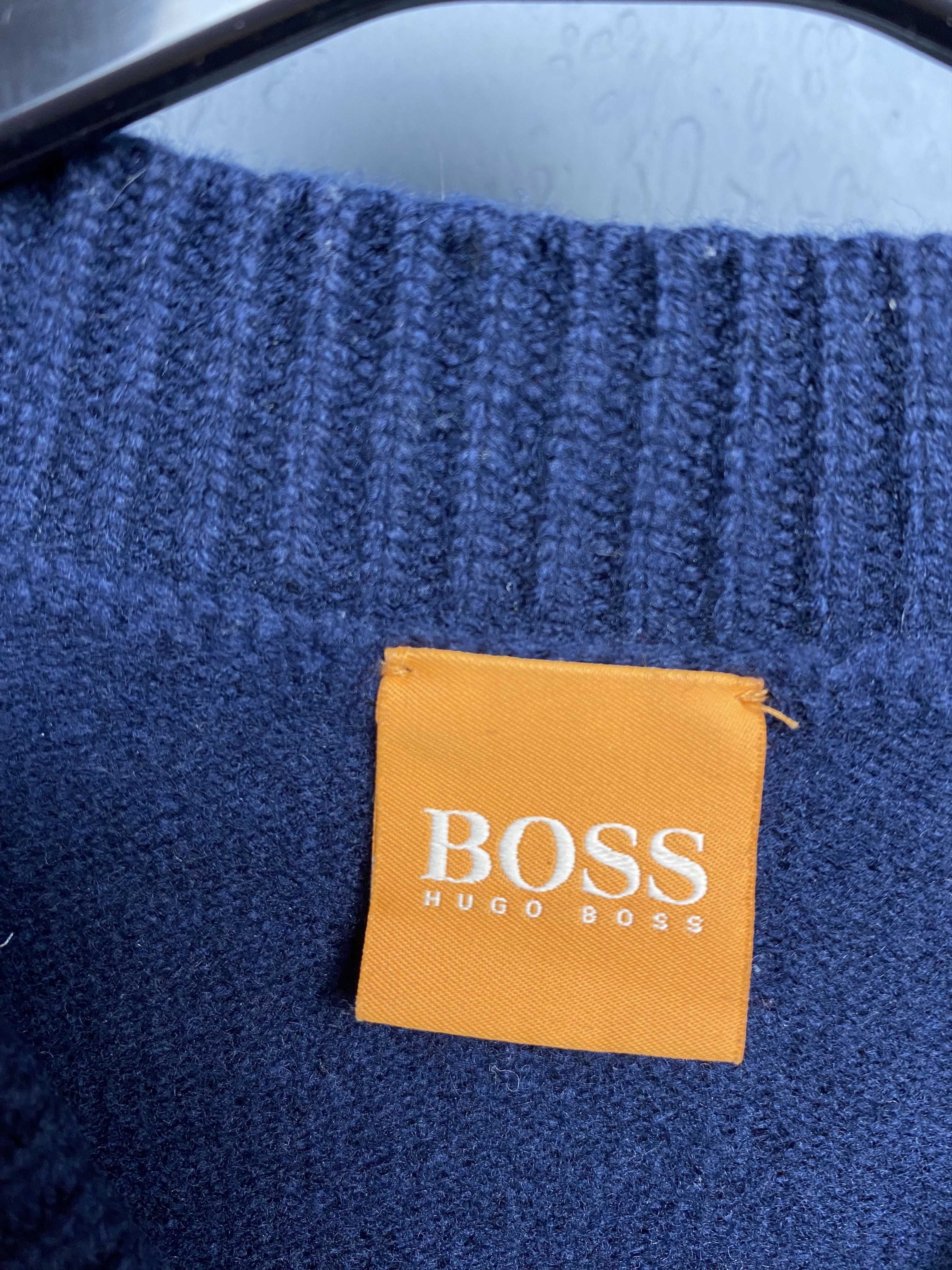 Hugo Boss × Vintage Hugo Boss Vintage Mens Wool Knit Sweater Size US M / EU 48-50 / 2 - 4 Thumbnail