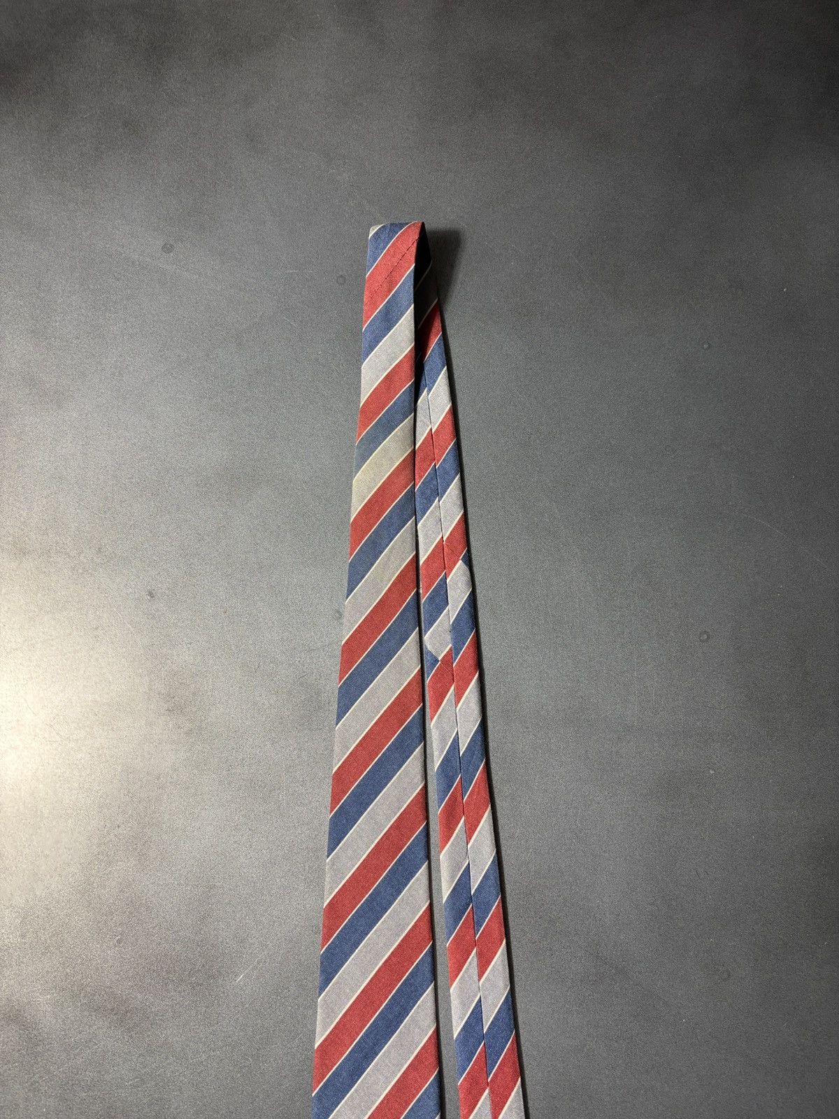Lanvin Vintage Lanvin Tie 1970s Silk Necktie Striped Paris 1960s Size ONE SIZE - 2 Thumbnail