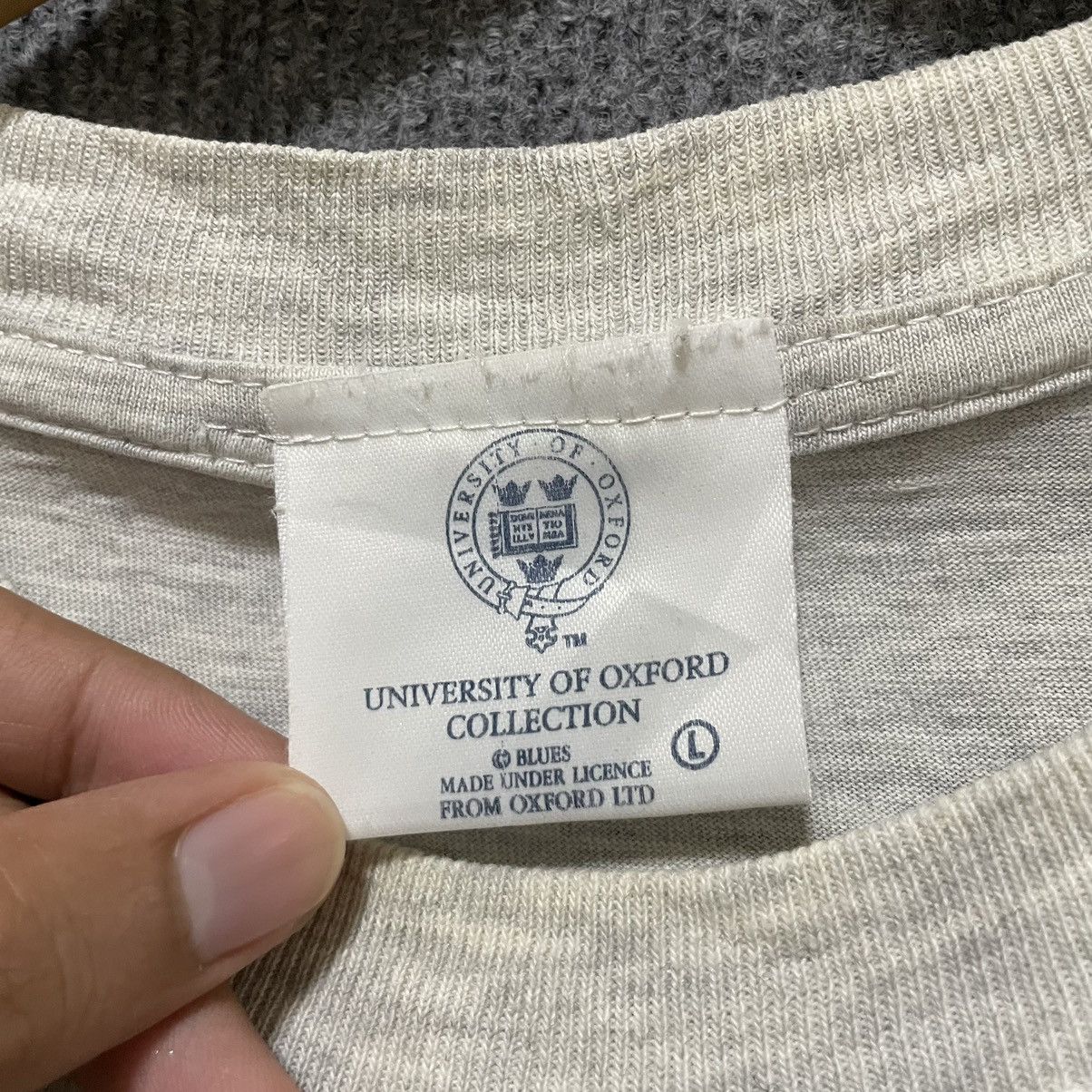 Vintage Vintage 90s Oxford University T Shirt Size US L / EU 52-54 / 3 - 3 Thumbnail