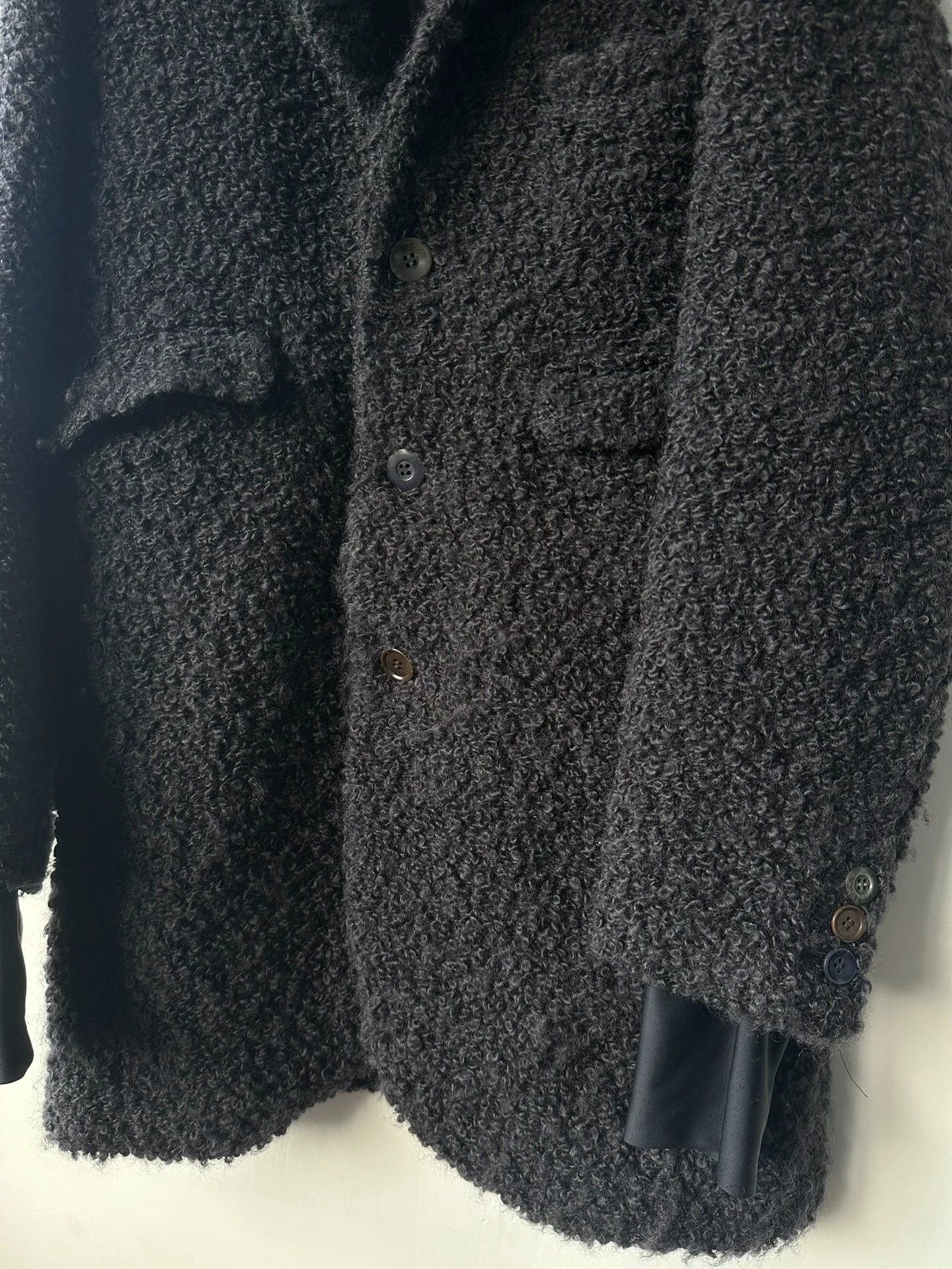 Undercover Undercover Oversized Mid-Length Jacket Blue-Black Size 2 Thumb Holes Tri-Color Buttons Size US M / EU 48-50 / 2 - 3 Thumbnail