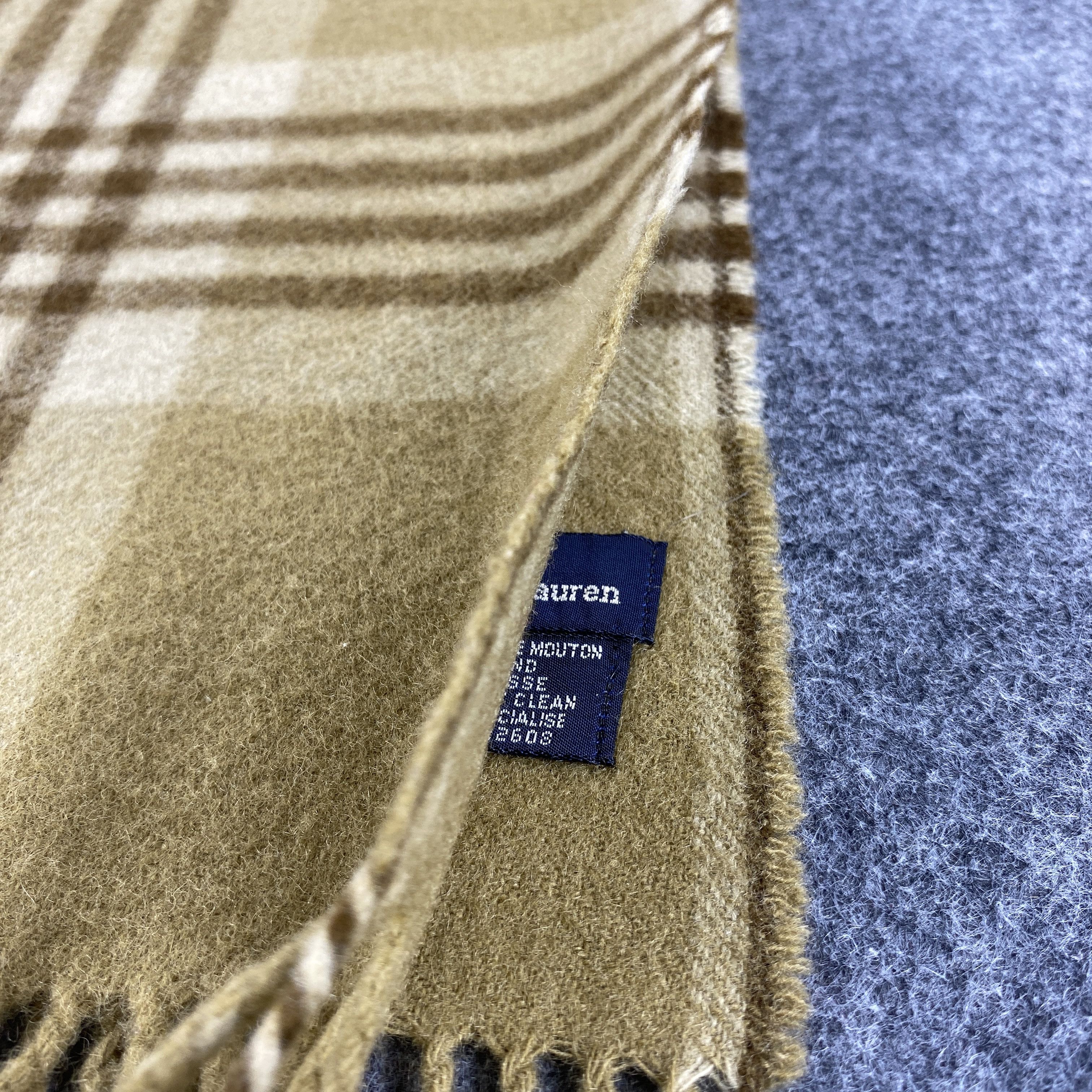 Polo Ralph Lauren × Vintage GF10560 Polo Ralph Lauren Scarf Neck Wear Muffler Nova Check Size ONE SIZE - 4 Thumbnail