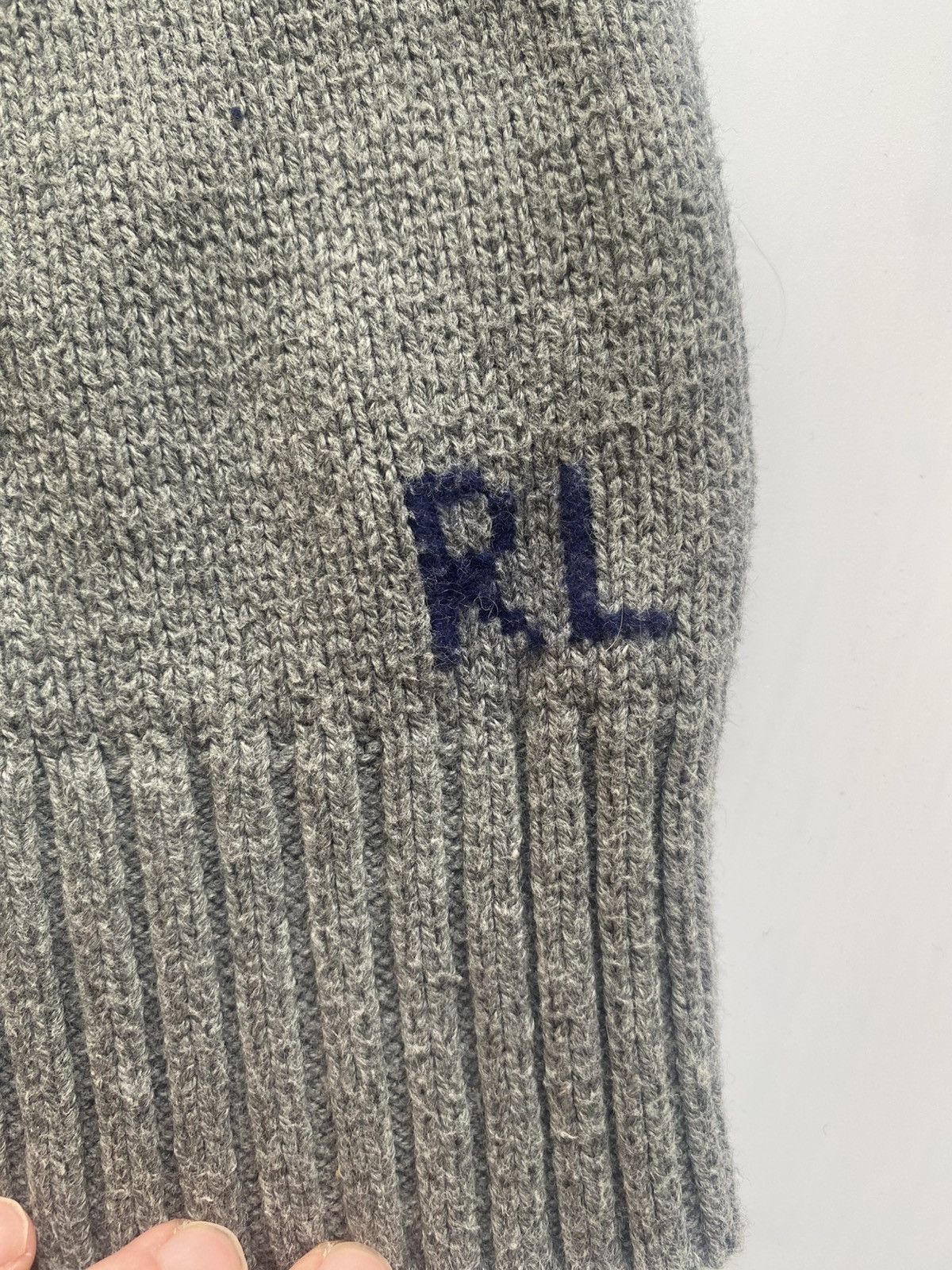 Polo Ralph Lauren × Ralph Lauren Polo bear sweater XS/S grey knit wear wool Size US XS / EU 42 / 0 - 4 Thumbnail