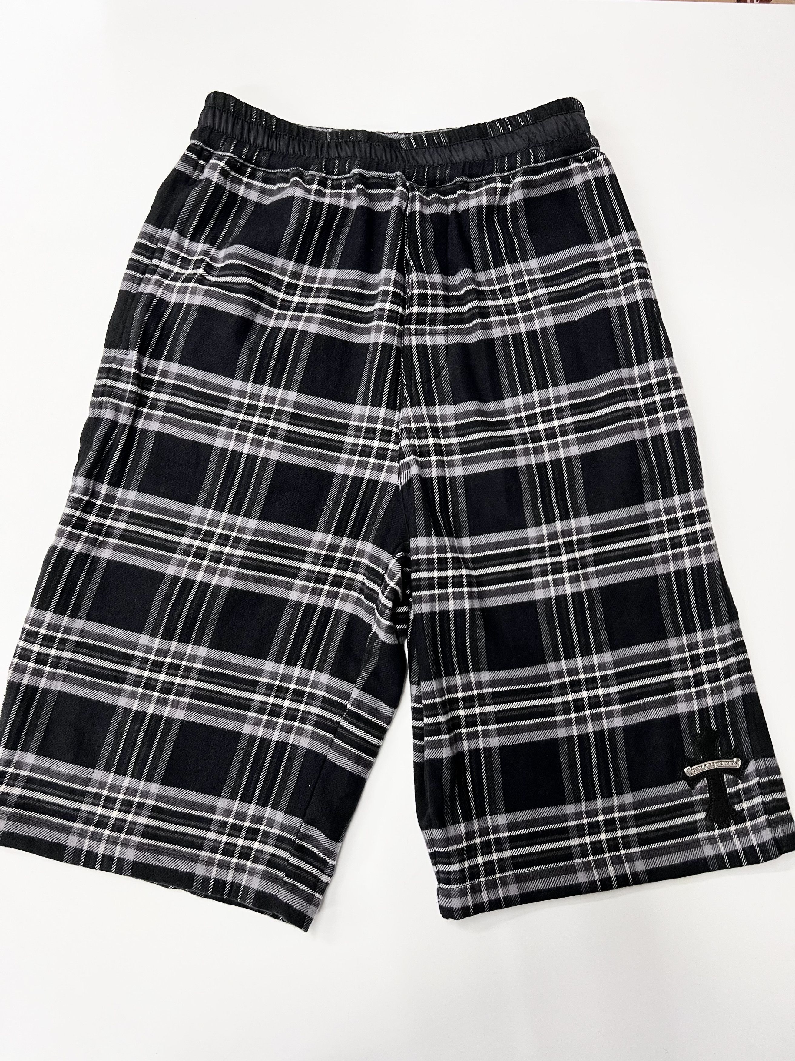 Chrome Hearts Chrome hearts After School Flannel Shorts | Grailed