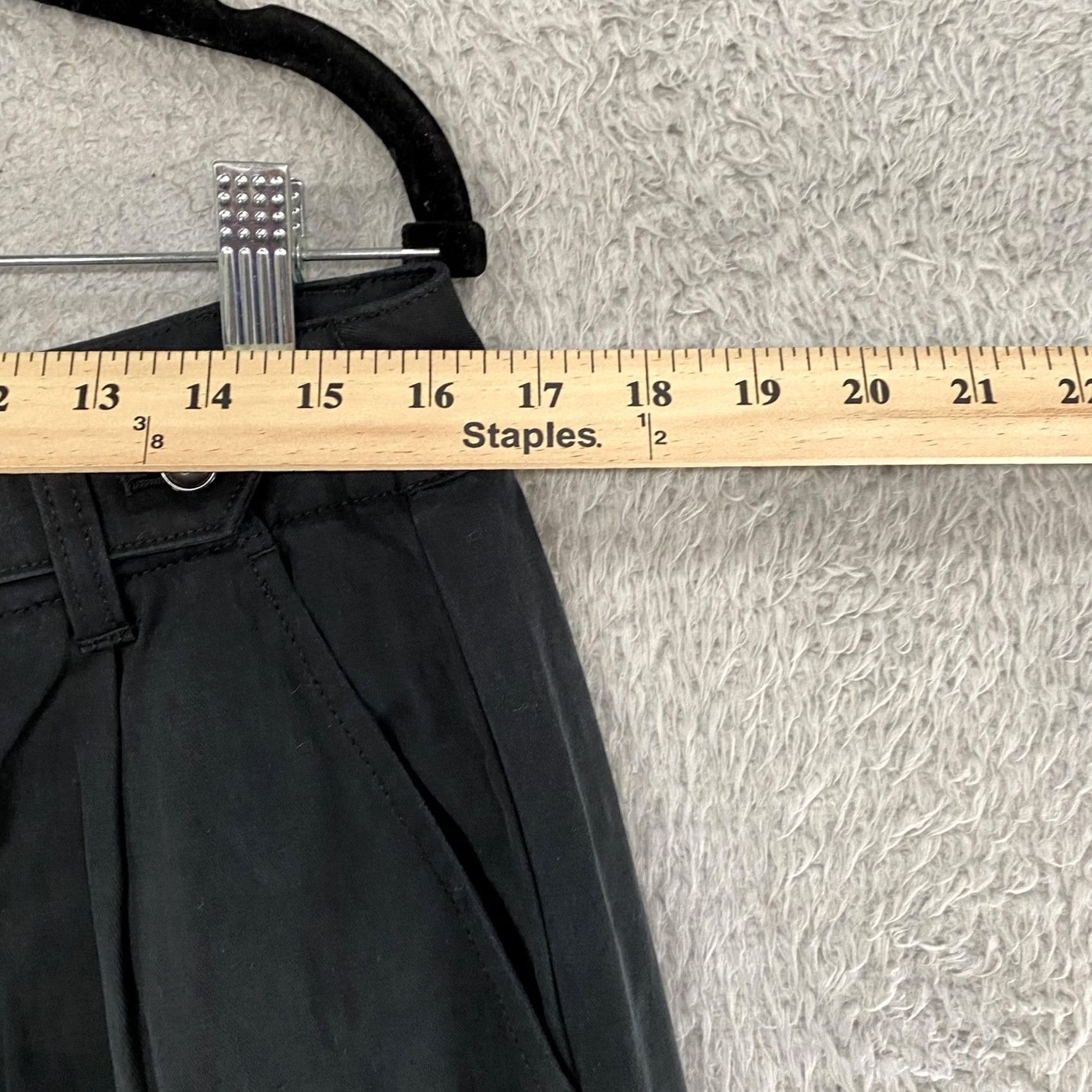 Madewell Madewell Wide Leg Wool Pants Womens 12T Tall Black Pleated Office Trousers Size 34" / US 12 / IT 48 - 7 Thumbnail