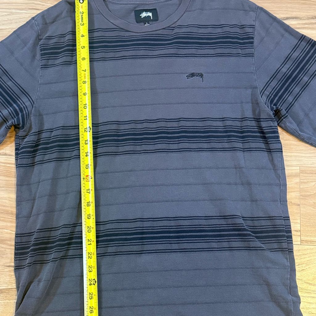 Other Stüssy Men’s L Striped Long Sleeve Crewneck Tee Size US L / EU 52-54 / 3 - 6 Thumbnail