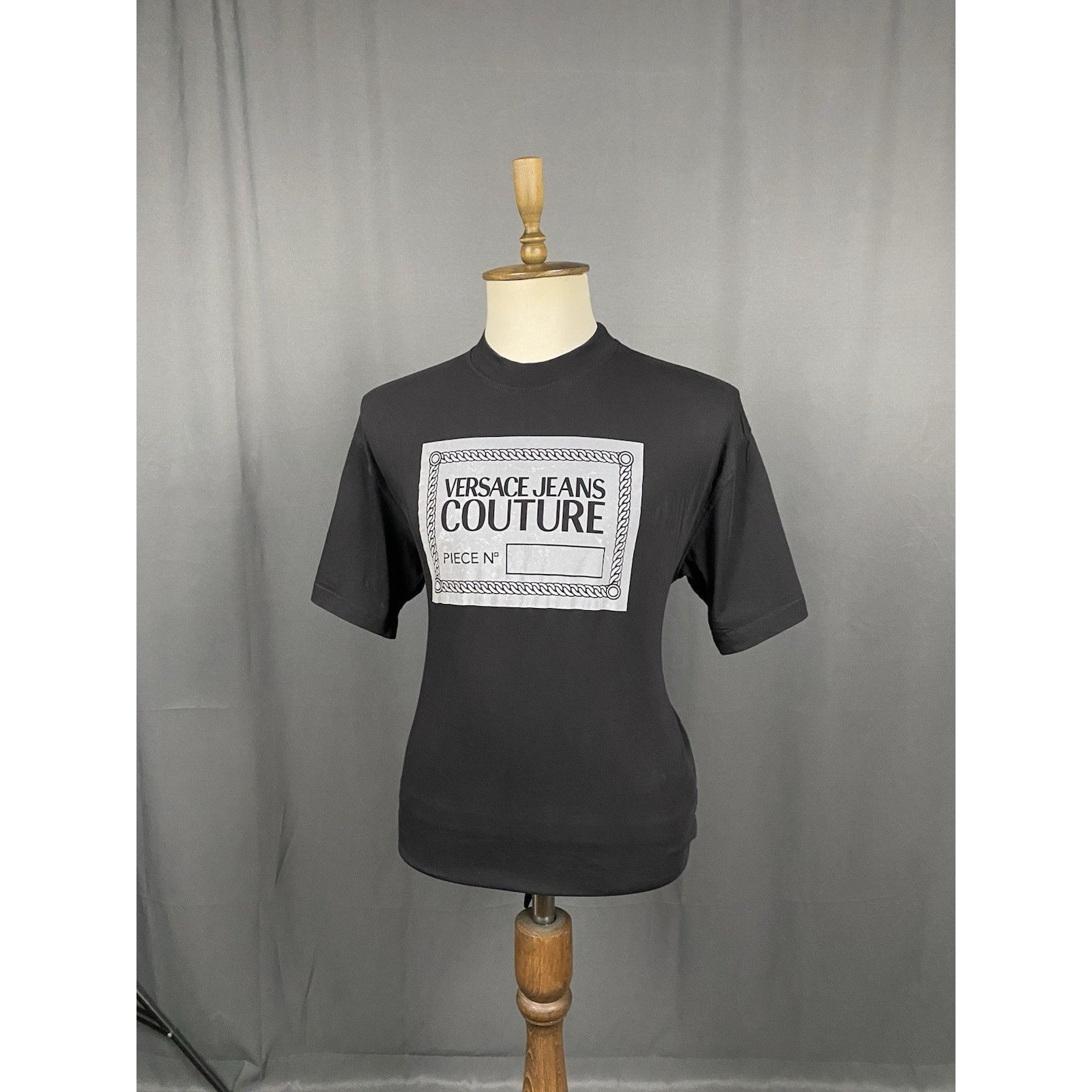 Versace Versace Jeans Couture Men's Black Big Reflective Logo Oversi Size US M / EU 48-50 / 2 - 2 Thumbnail