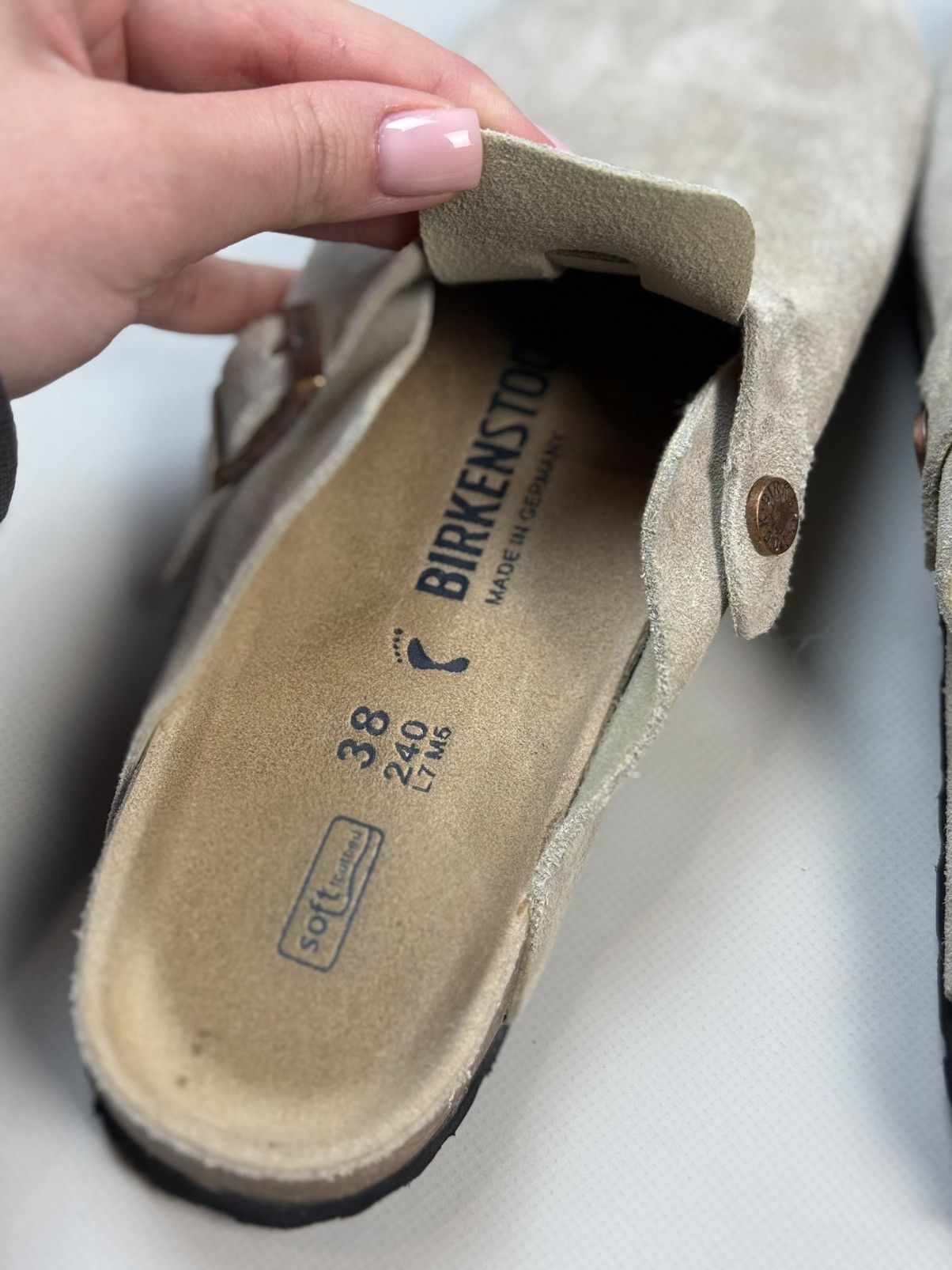Birkenstock Birkenstock Boston Ladies Suede Clogs Sabo Shoes Flats Size US 7 / IT 37 - 15 Thumbnail