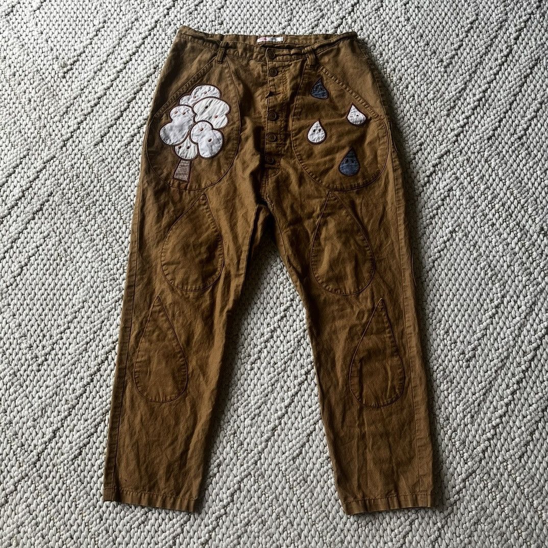 Ne-Net Ne-Net appliqué raindrop embroidered trousers Size US 30 / EU 46 - 1 Thumbnail
