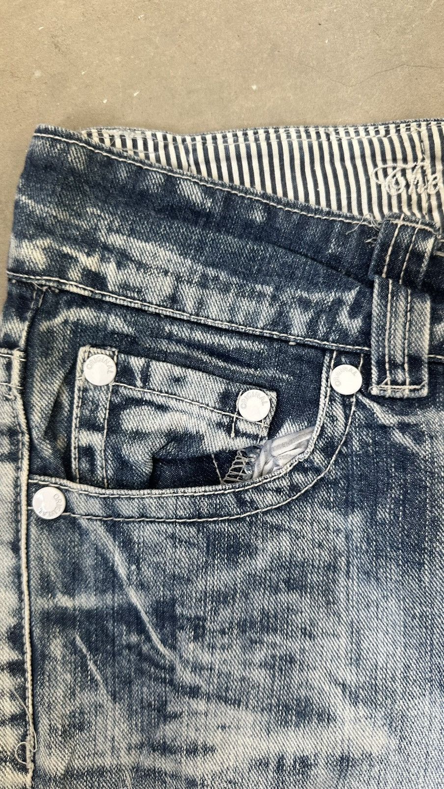 Japanese Brand THE VINTAGE SHERIFF DISTRESSED JEANS Size US 32 / EU 48 - 6 Thumbnail