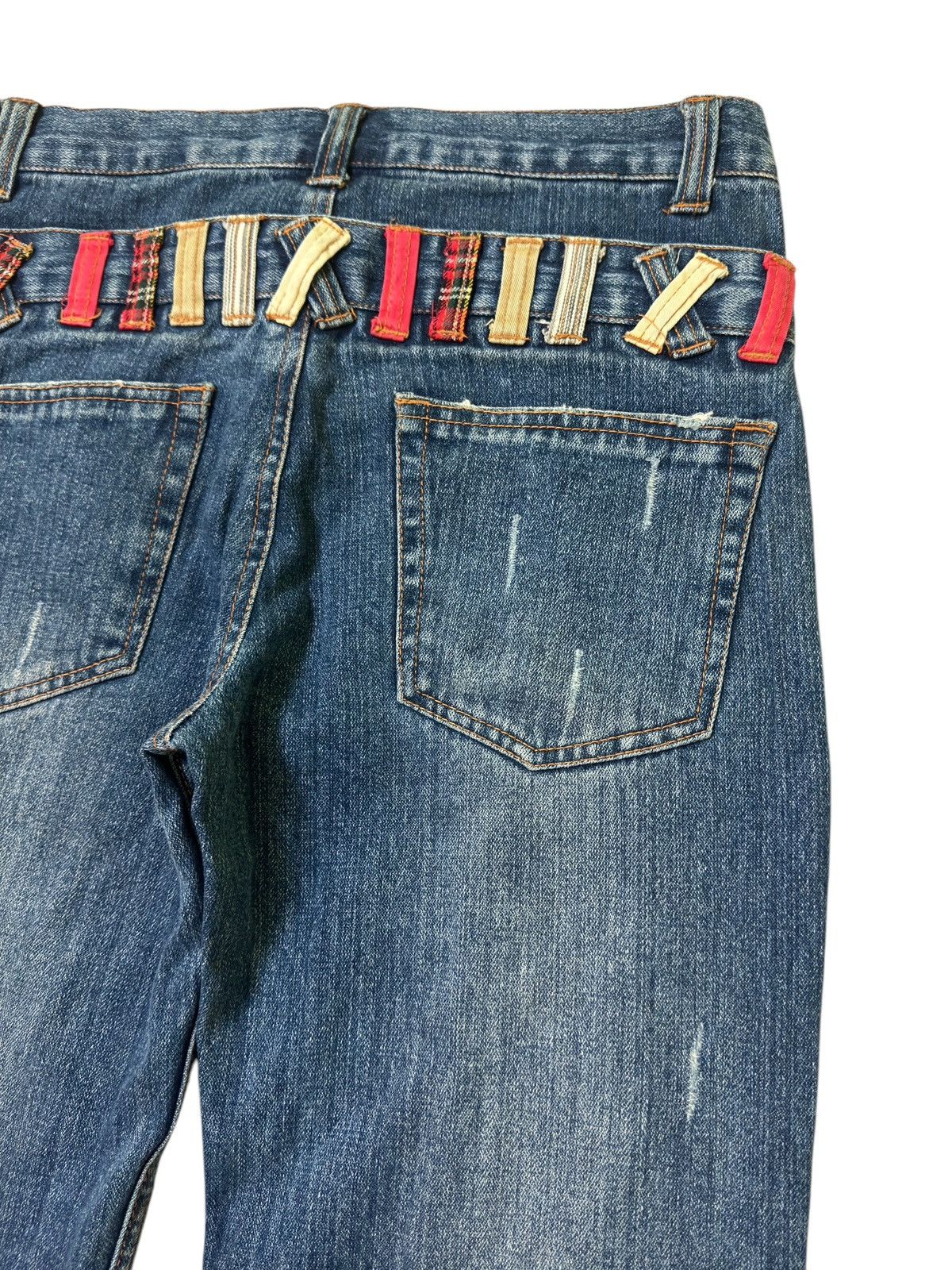 Hysteric Glamour NYLAUS JEANS DOUBLE WAIST COLOURFUL DISTRESSED DENIM Size US 30 / EU 46 - 14 Thumbnail