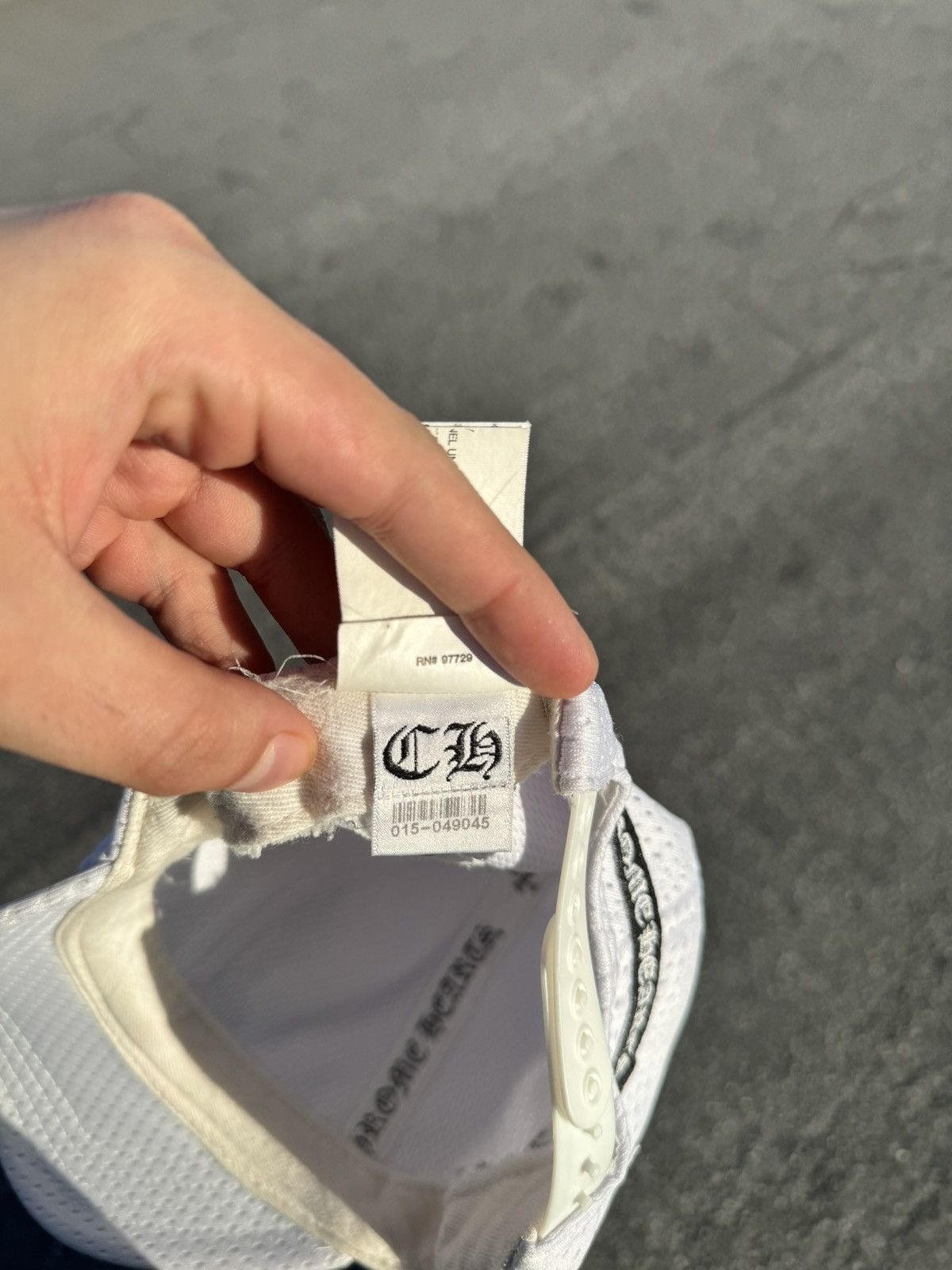Chrome Hearts Chrome Hearts White Mesh Horseshoe Cap Size ONE SIZE - 6 Thumbnail