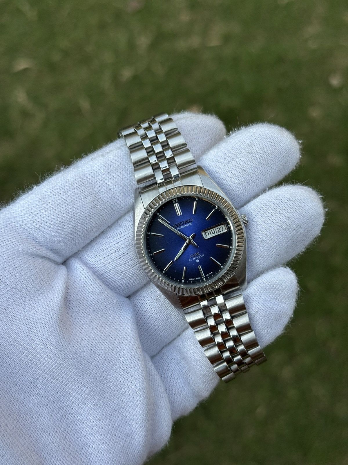 Seiko Seiko 5 DX Fluted Bezel Automatic 6309 Japanese mens Watch Size 36 - 10 Thumbnail