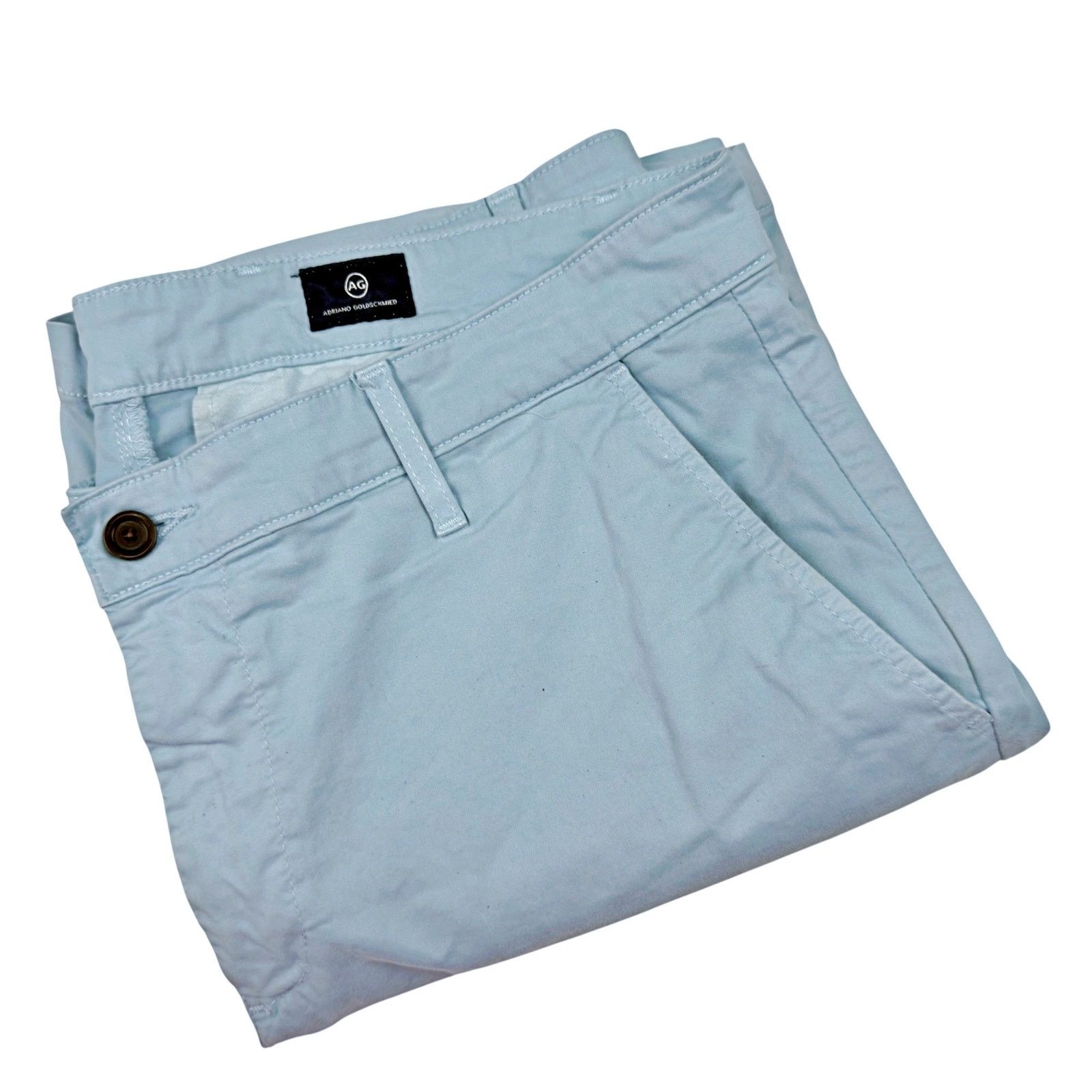 AG Adriano Goldschmied Adriano Goldschmied Wanderer Short Light Blue Slim Trouser Size US 38 / EU 54 - 3 Thumbnail