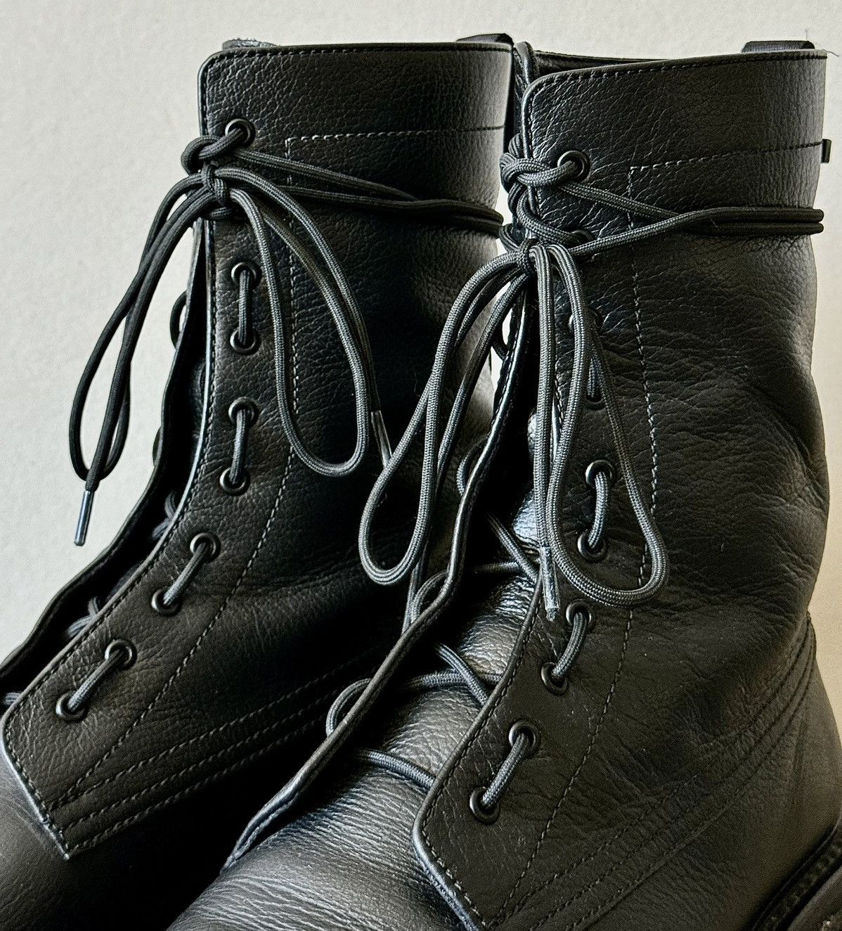 Dior Dior - Hedi Slimane - AW07 “Navigate”- Leather Combat Boots Size US 9 / EU 42 - 6 Thumbnail
