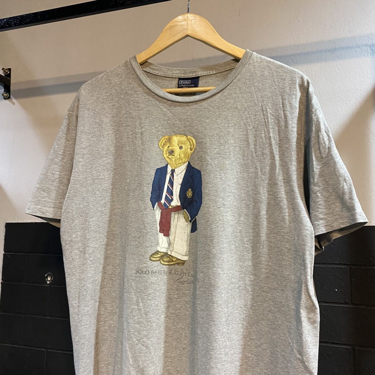 Polo Ralph Lauren Vintage Polo Ralph Lauren Polo Bear Tshirt Size US L / EU 52-54 / 3 - 3 Thumbnail