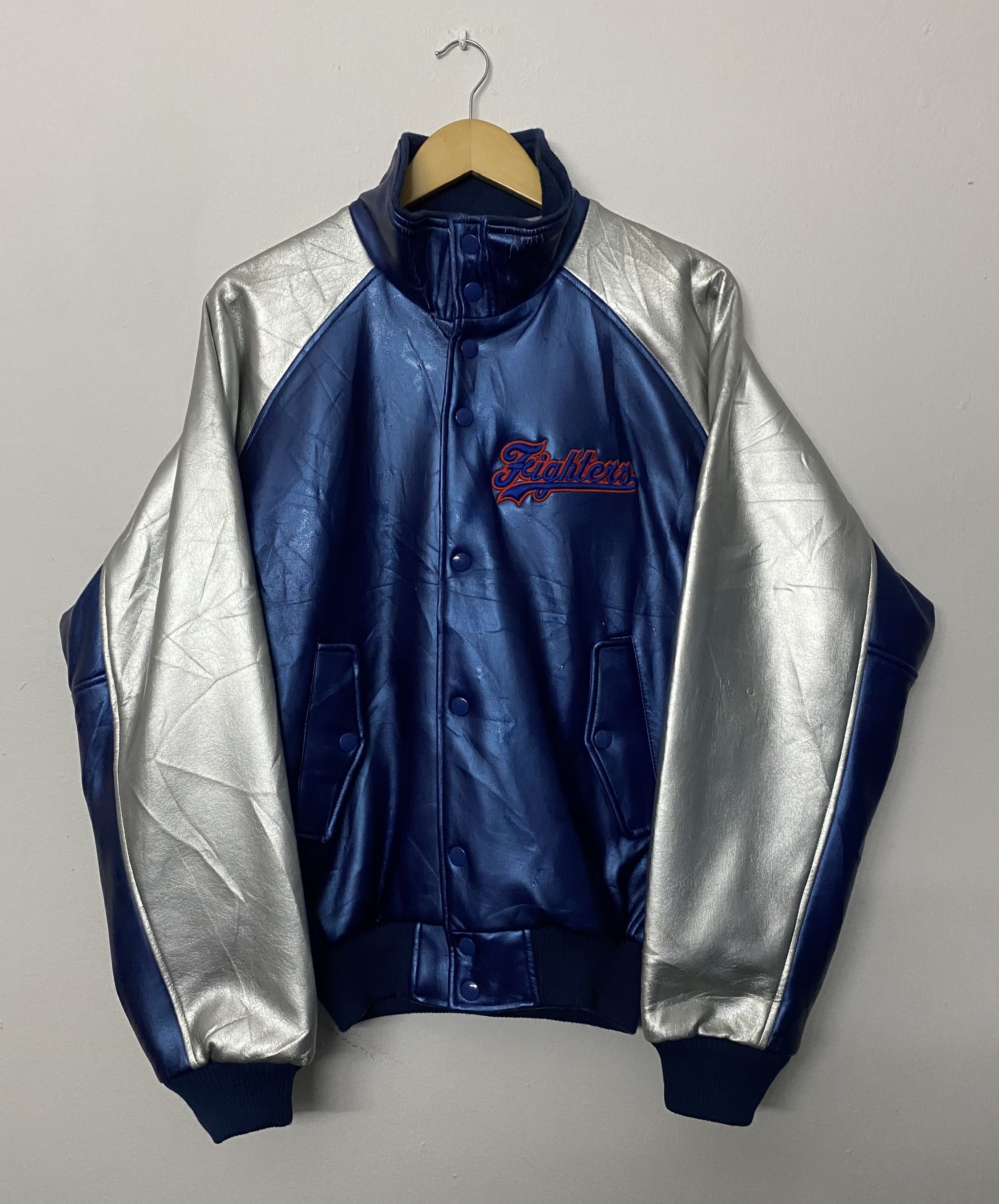 Mizuno Mizuno Fighters Japan Baseball Varsity Jacket Size L Size US L / EU 52-54 / 3 - 1 Thumbnail