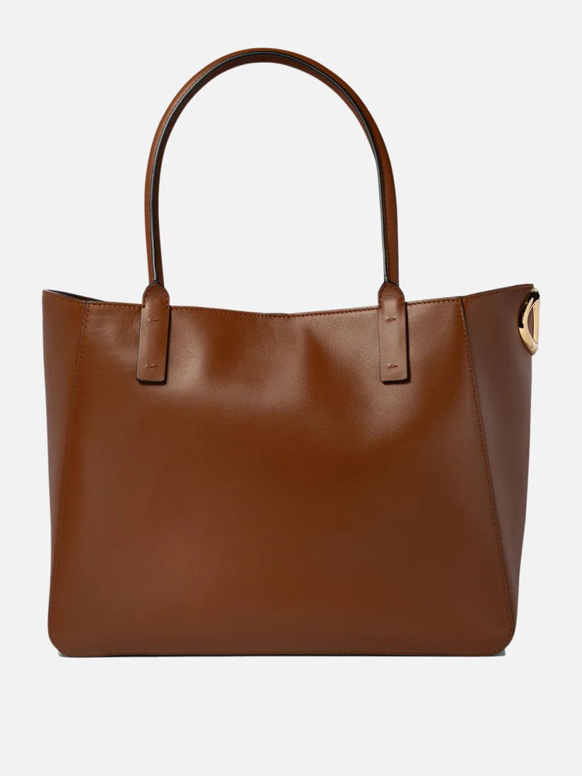 Valentino o1s22i1n0924 Size: OS / Nappa Vlogo Side Tote Bag in Brown Size ONE SIZE - 1 Thumbnail