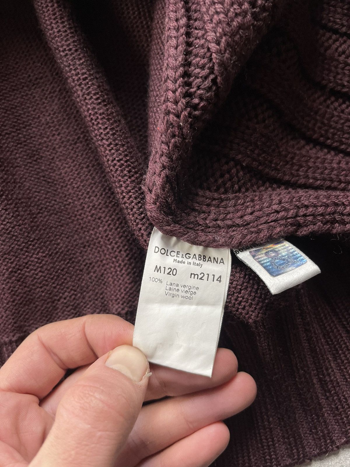 Dolce & Gabbana × Vintage Dolce&Gabbana Archive Knitted Avant Garde Zip Sweater Size US L / EU 52-54 / 3 - 14 Thumbnail