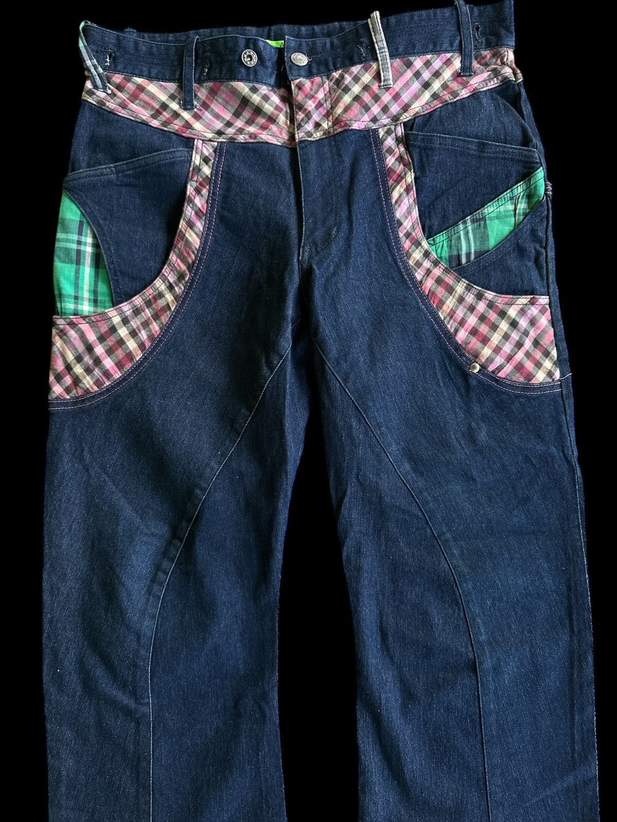 Kapital Double Waist Twist Legs Multipocket ColourFull💥 Size US 34 / EU 50 - 3 Thumbnail