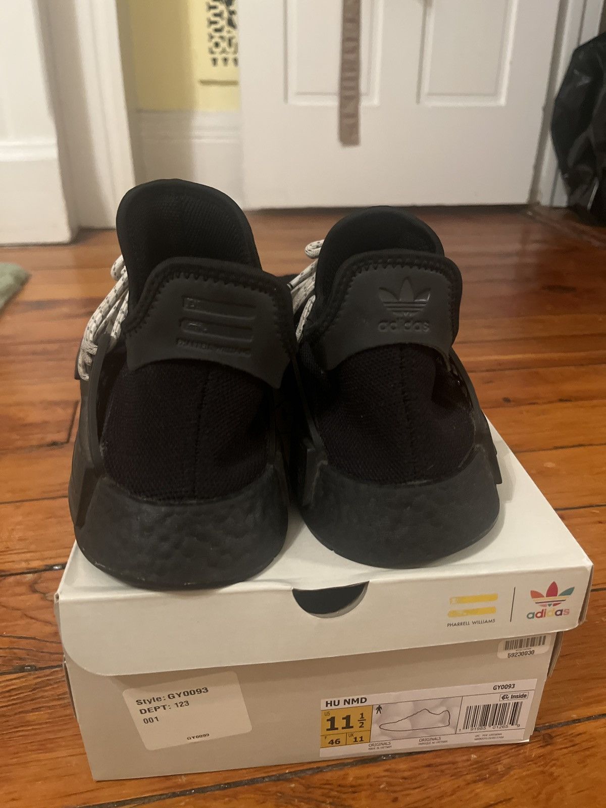 Pharrell adidas NMD Hu Pharrell Black Size US 11.5 / EU 44-45 - 1 Thumbnail