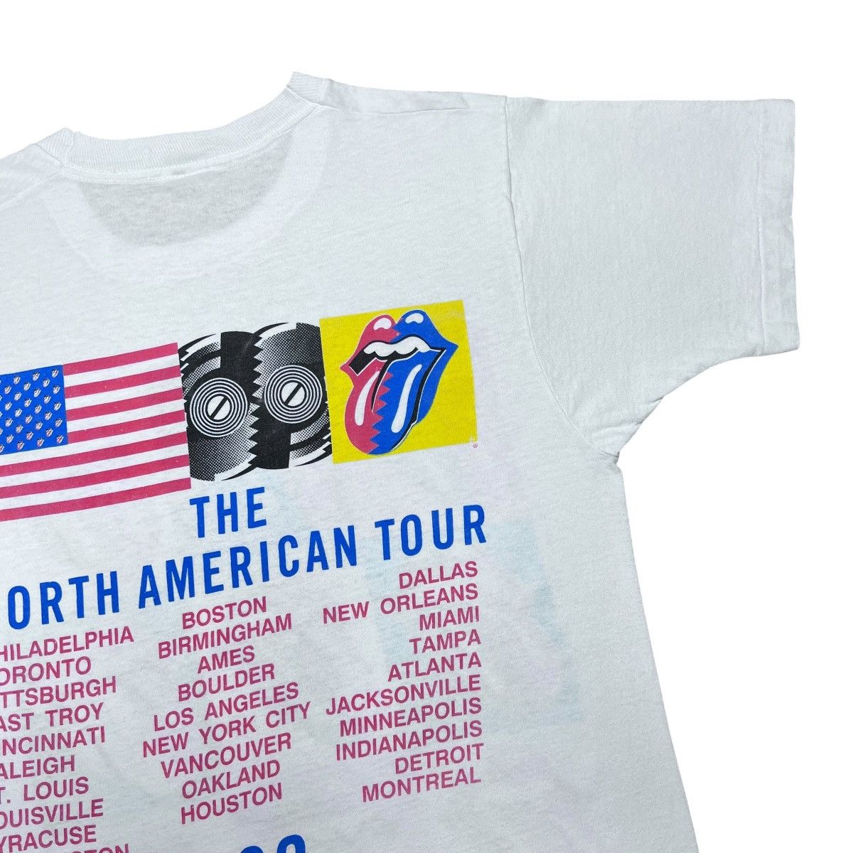 Band Tees Vintage 1989 The Rolling Stones Steel Wheels Tour Band Tee Size US M / EU 48-50 / 2 - 10 Thumbnail